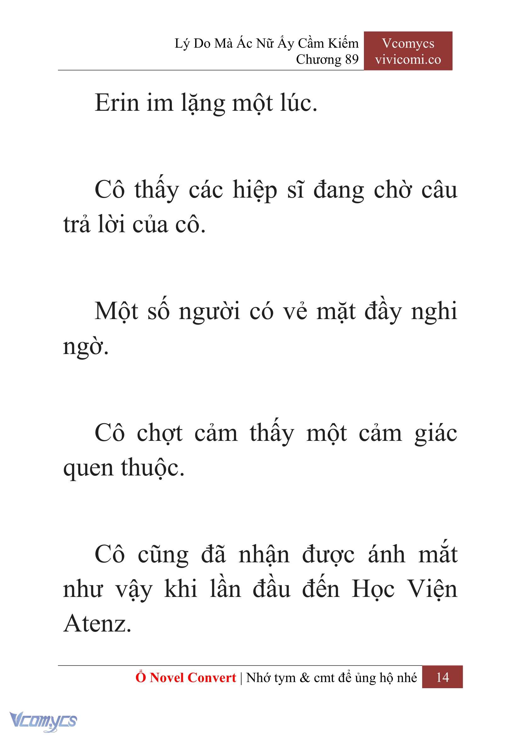 [Novel] Lý Do Mà Ác Nữ Ấy Cầm Kiếm Chap 89 - Next Chap 90