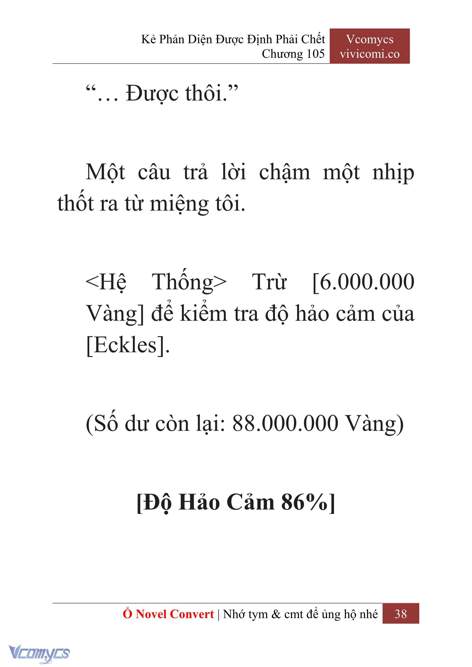 [Novel] Kẻ Phản Diện Được Định Phải Chết Chap 105 - Next Chap 106