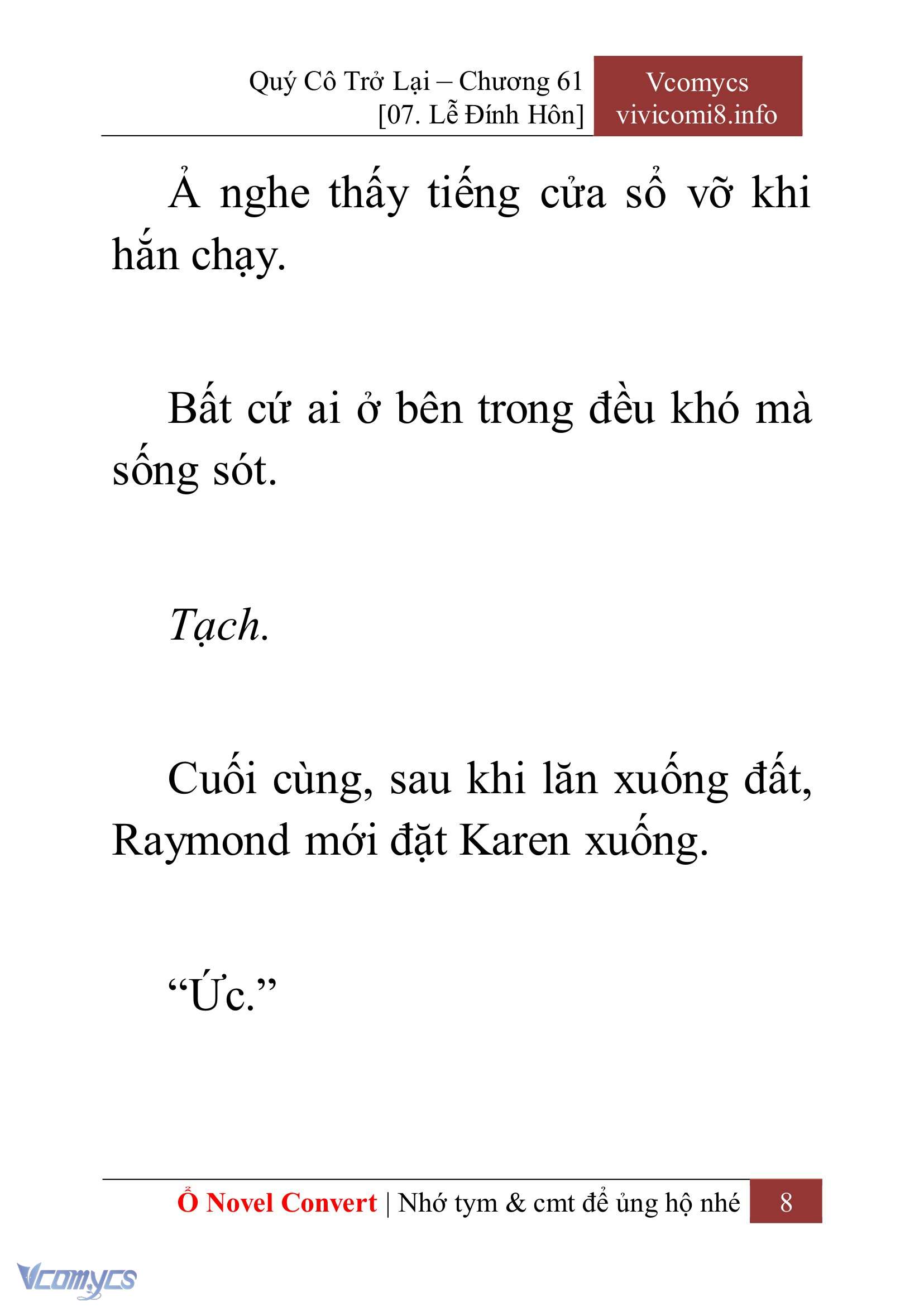 [Novel] Quý Cô Trở Lại Chap 61 - Trang 2