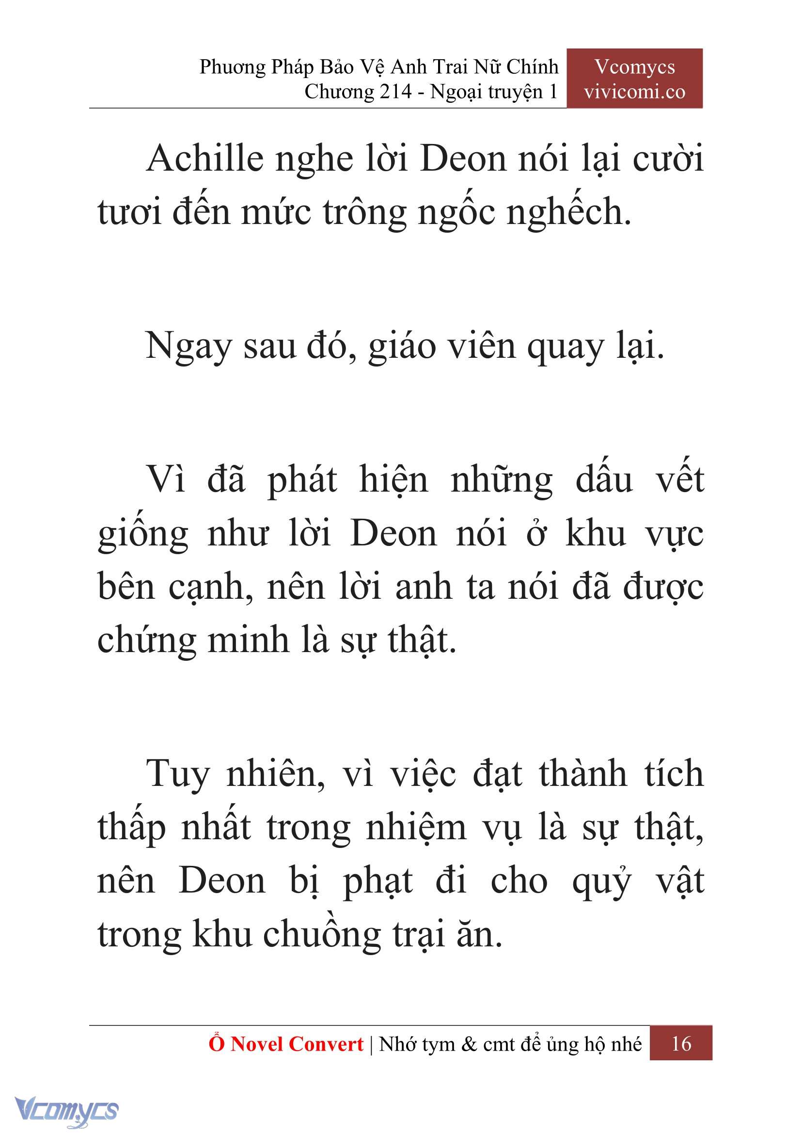[Novel] Phương Pháp Bảo Vệ Anh Trai Nữ Chính Chap 214 - Trang 2