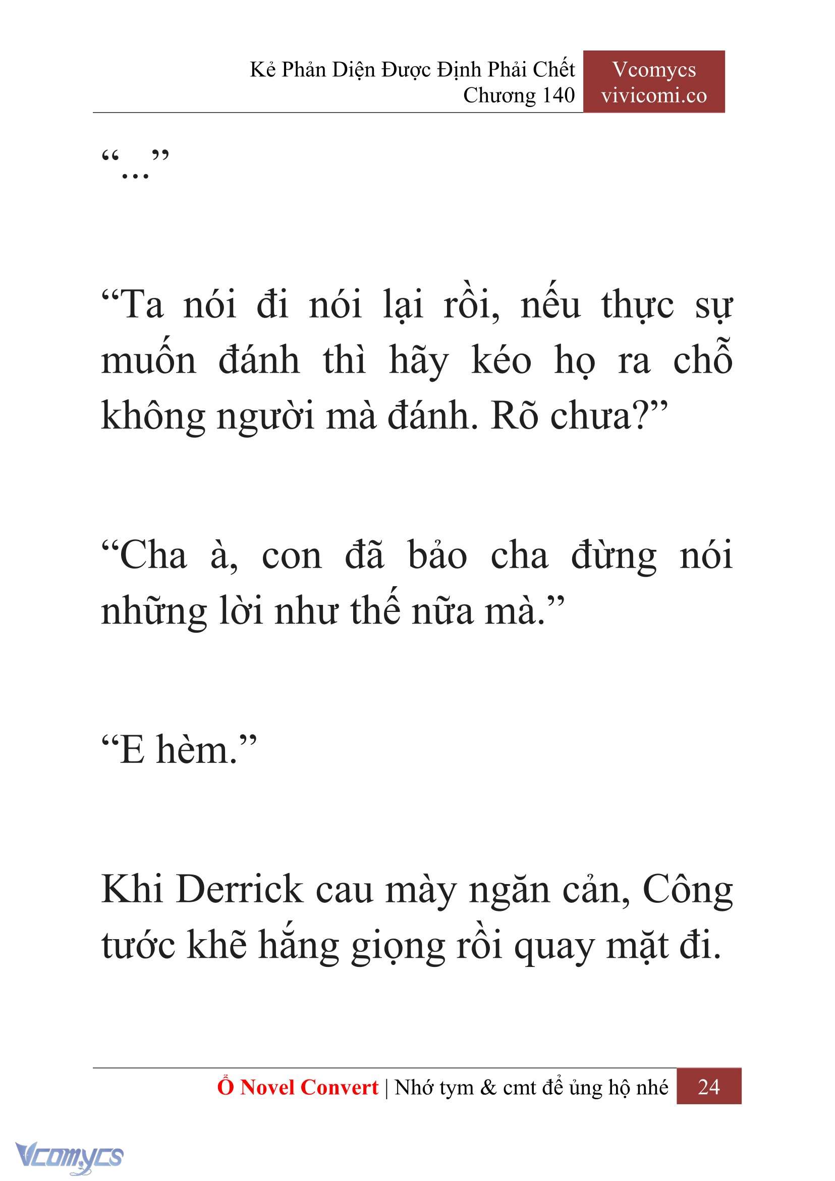 [Novel] Kẻ Phản Diện Được Định Phải Chết Chap 140 - Trang 2