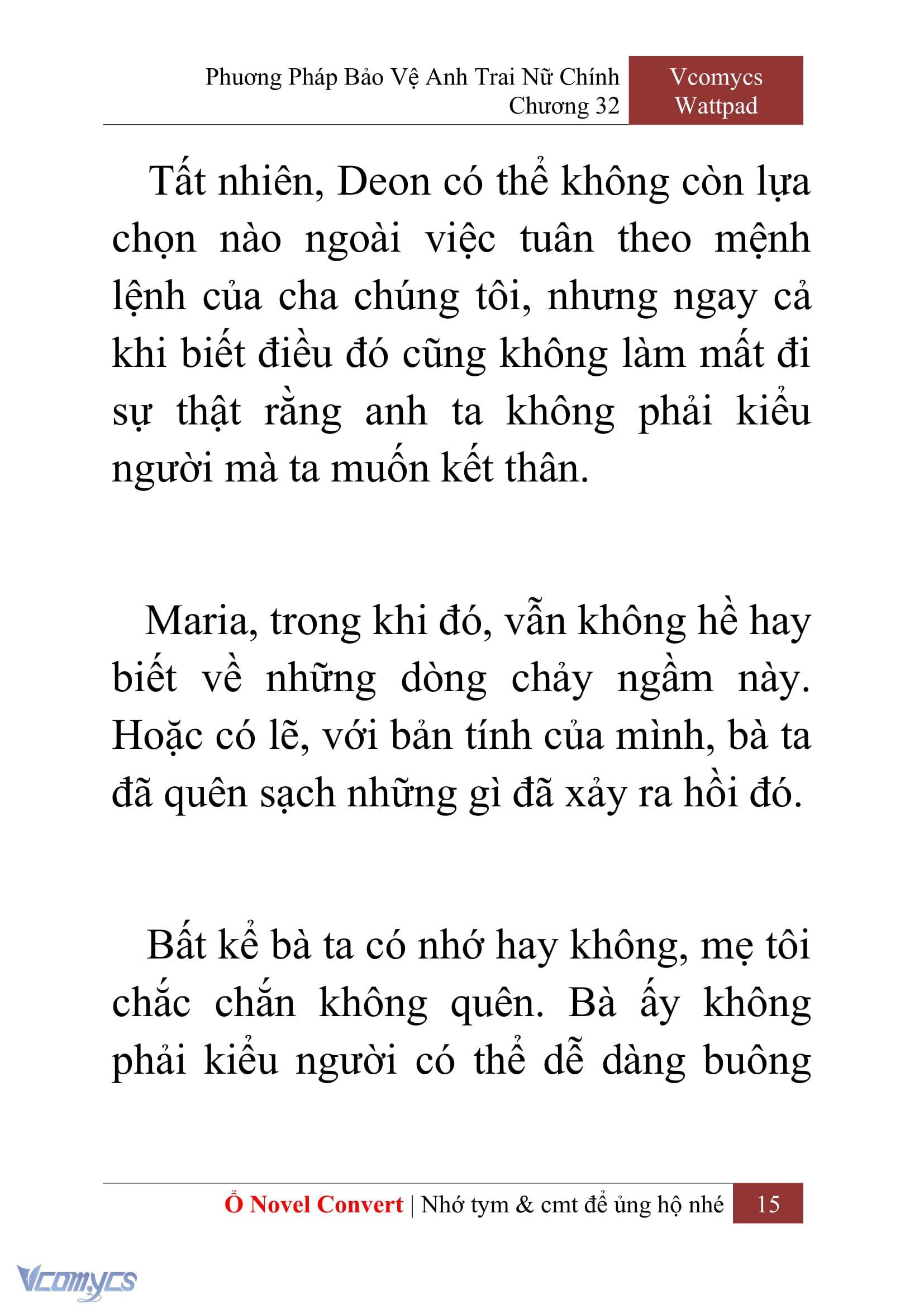 [Novel] Phương Pháp Bảo Vệ Anh Trai Nữ Chính Chap 32 - Trang 2