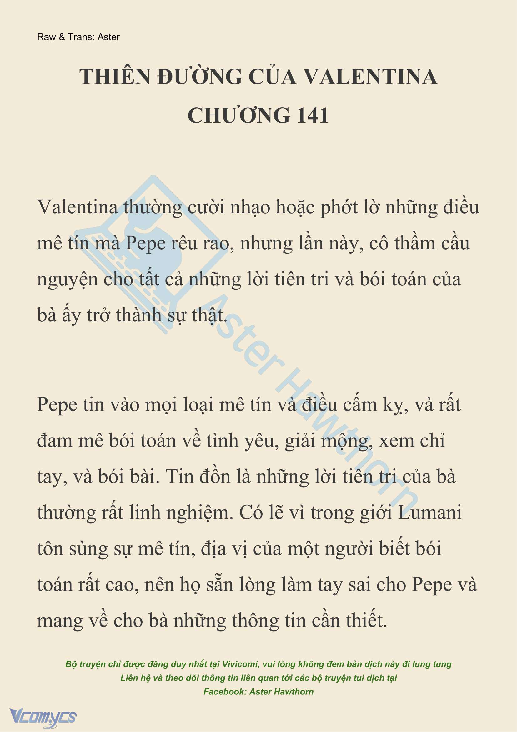 [NOVEL] Thiên Đường Của Valentina Chap 141 - Next Chap 142