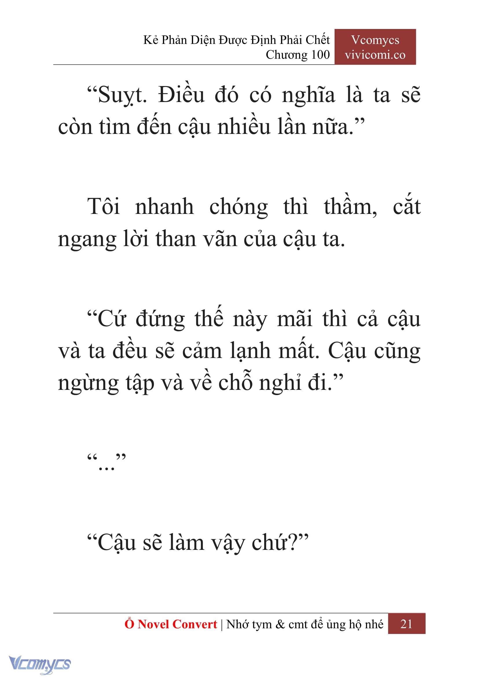 [Novel] Kẻ Phản Diện Được Định Phải Chết Chap 100 - Next Chap 101