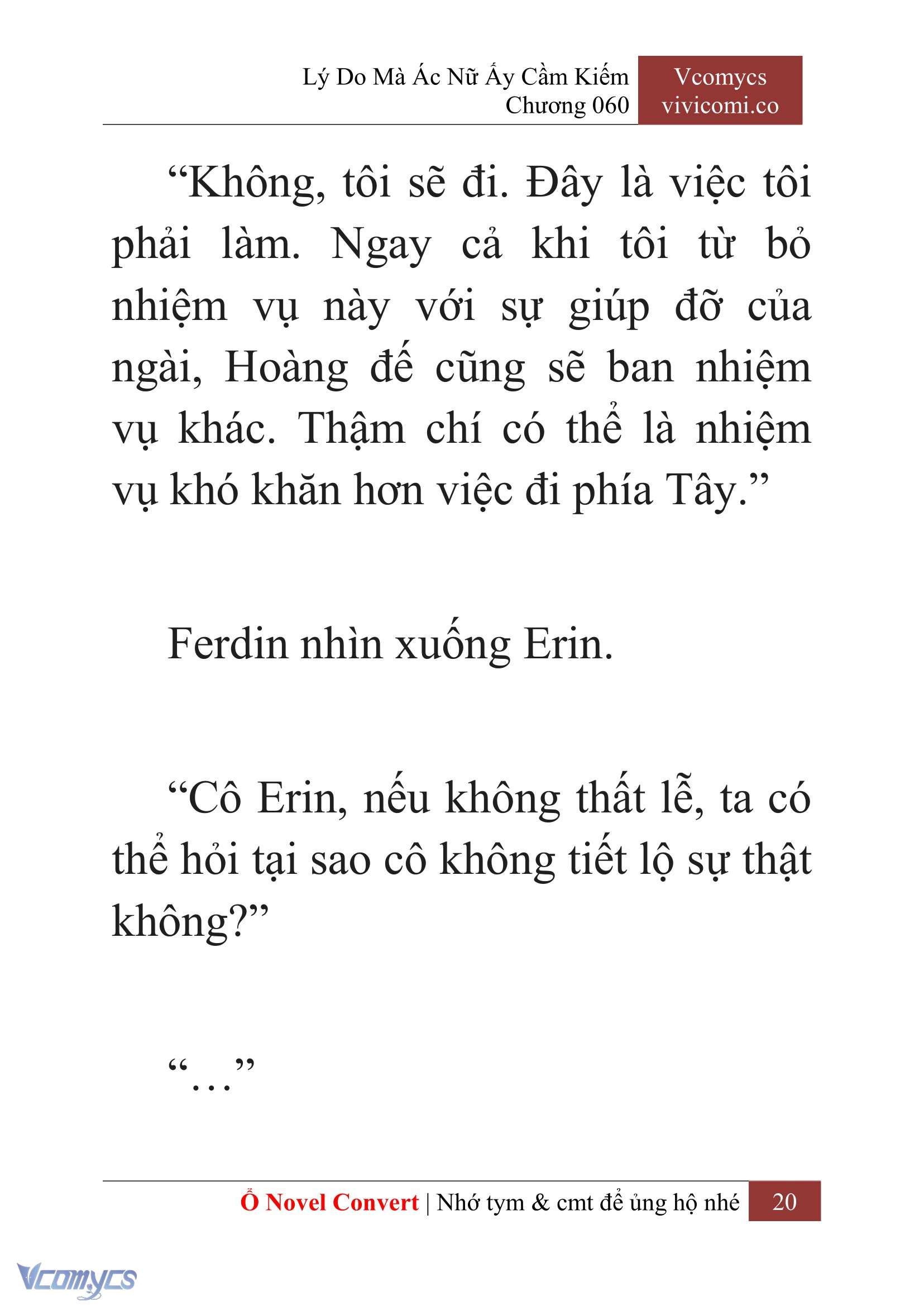 [Novel] Lý Do Mà Ác Nữ Ấy Cầm Kiếm Chap 60 - Next Chap 61