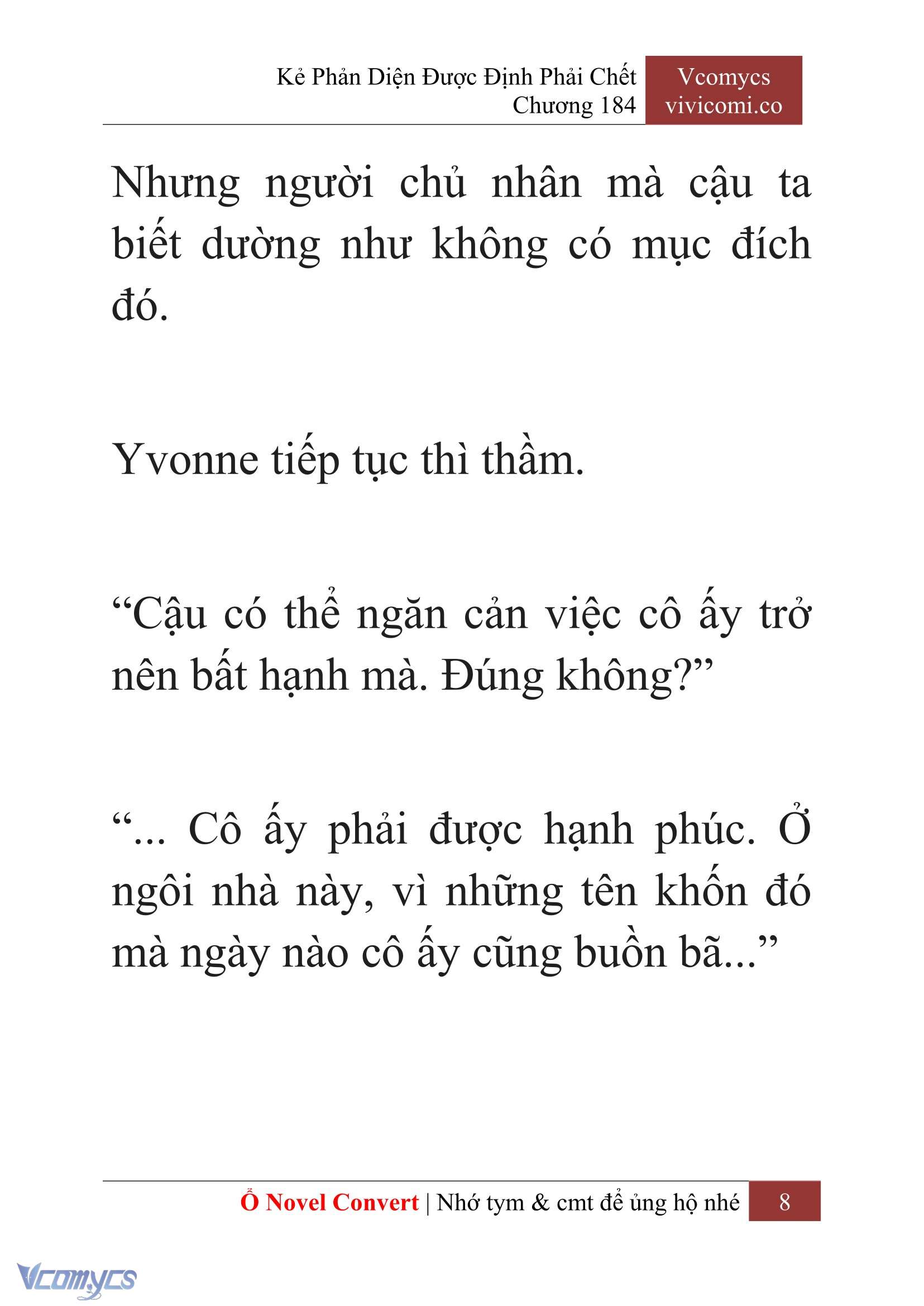 [Novel] Kẻ Phản Diện Được Định Phải Chết Chap 184 - Trang 2