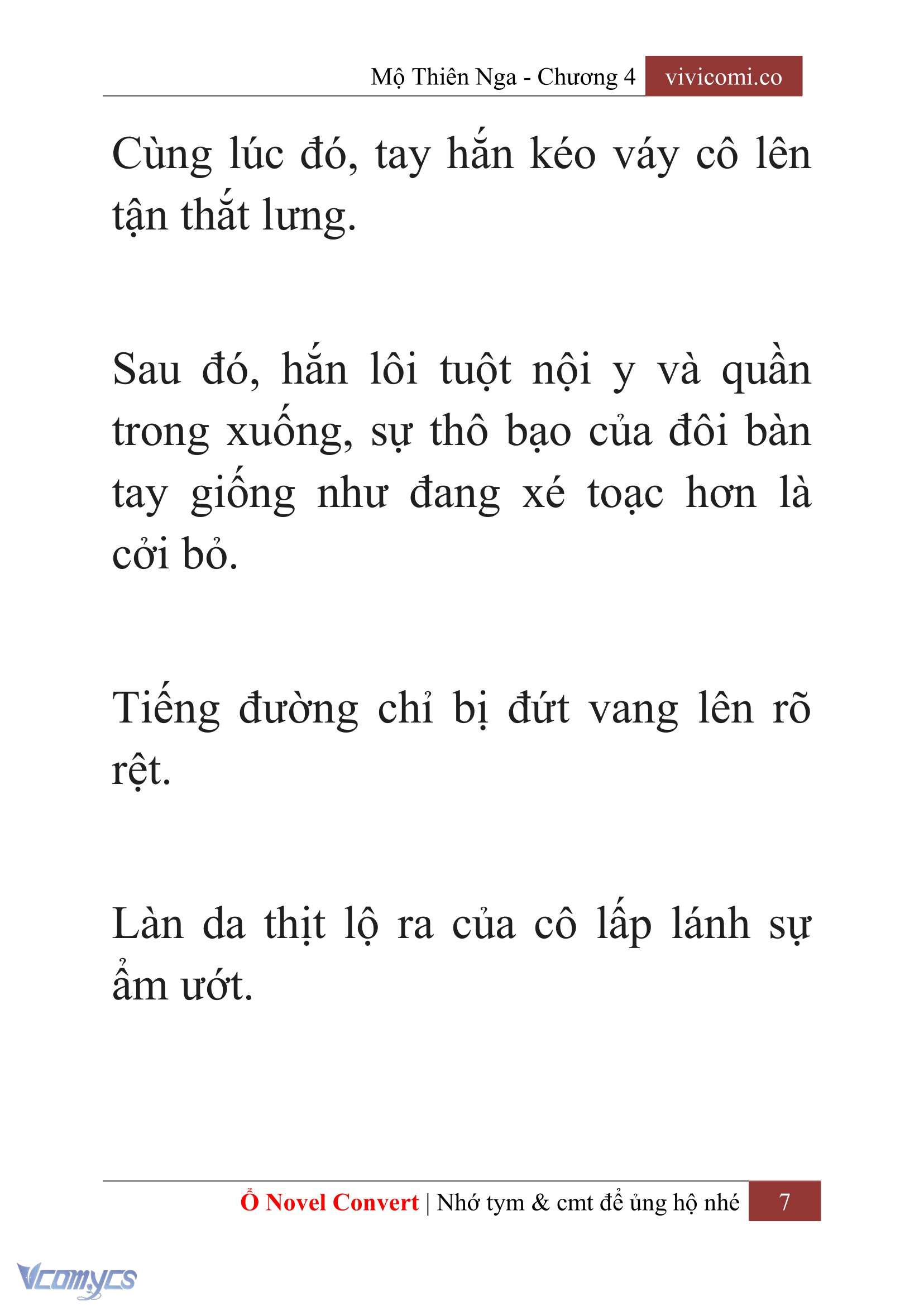 [Novel] Mộ Thiên Nga Chap 4 - Trang 2