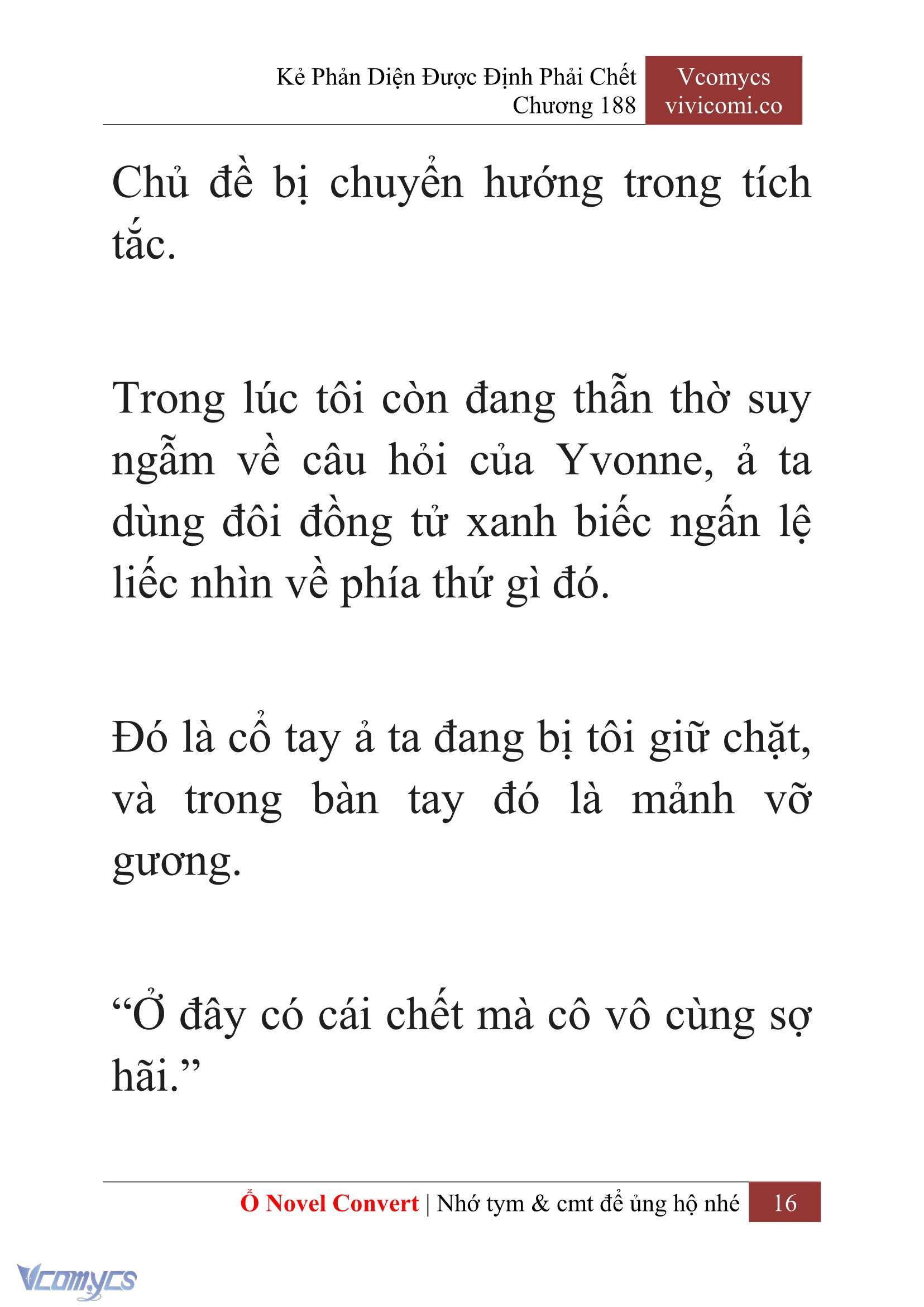 [Novel] Kẻ Phản Diện Được Định Phải Chết Chap 188 - Trang 2