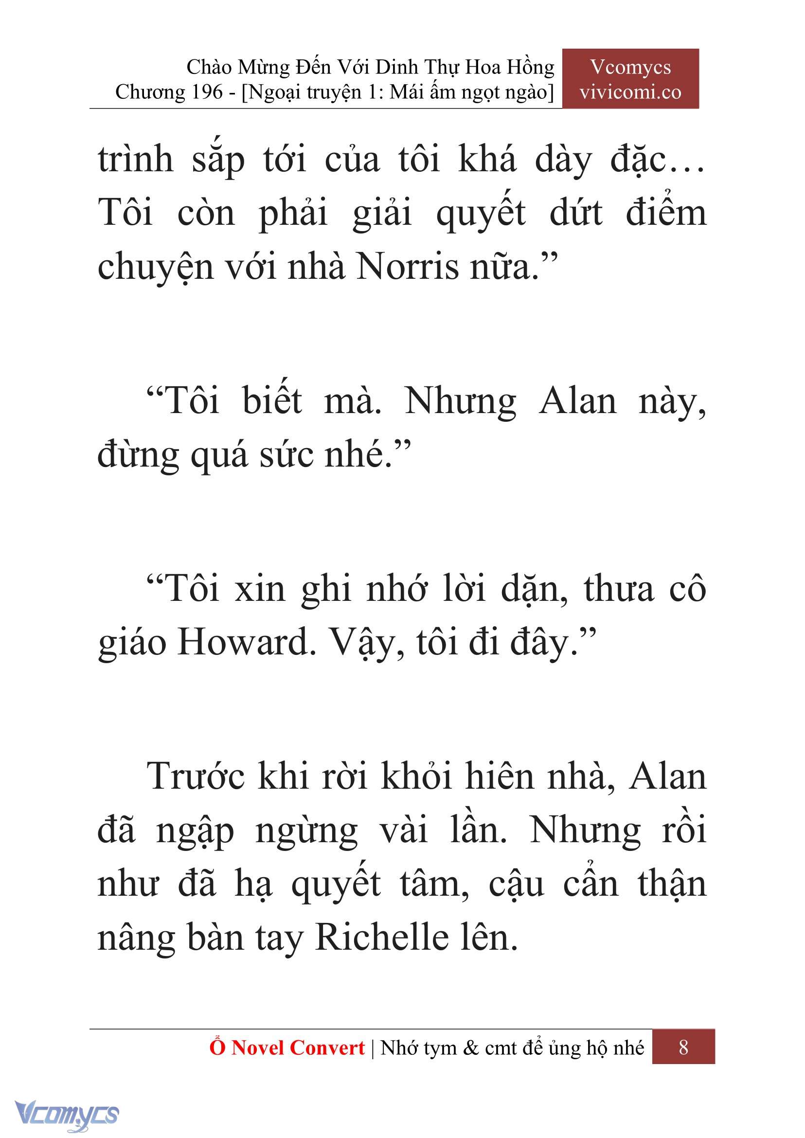 [Novel] Chào Mừng Đến Với Dinh Thự Hoa Hồng Chap 196 - Trang 2