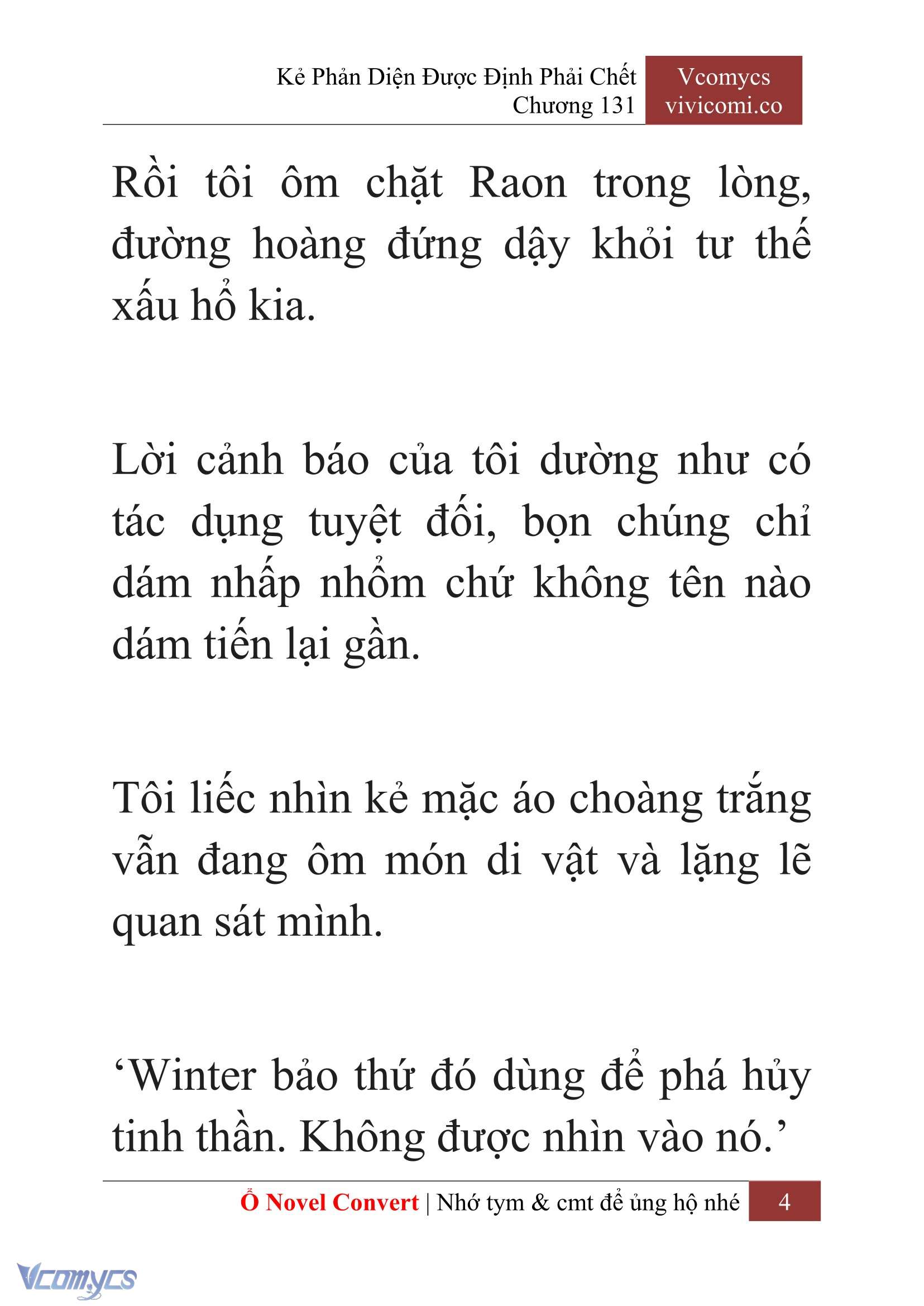 [Novel] Kẻ Phản Diện Được Định Phải Chết Chap 131 - Trang 2