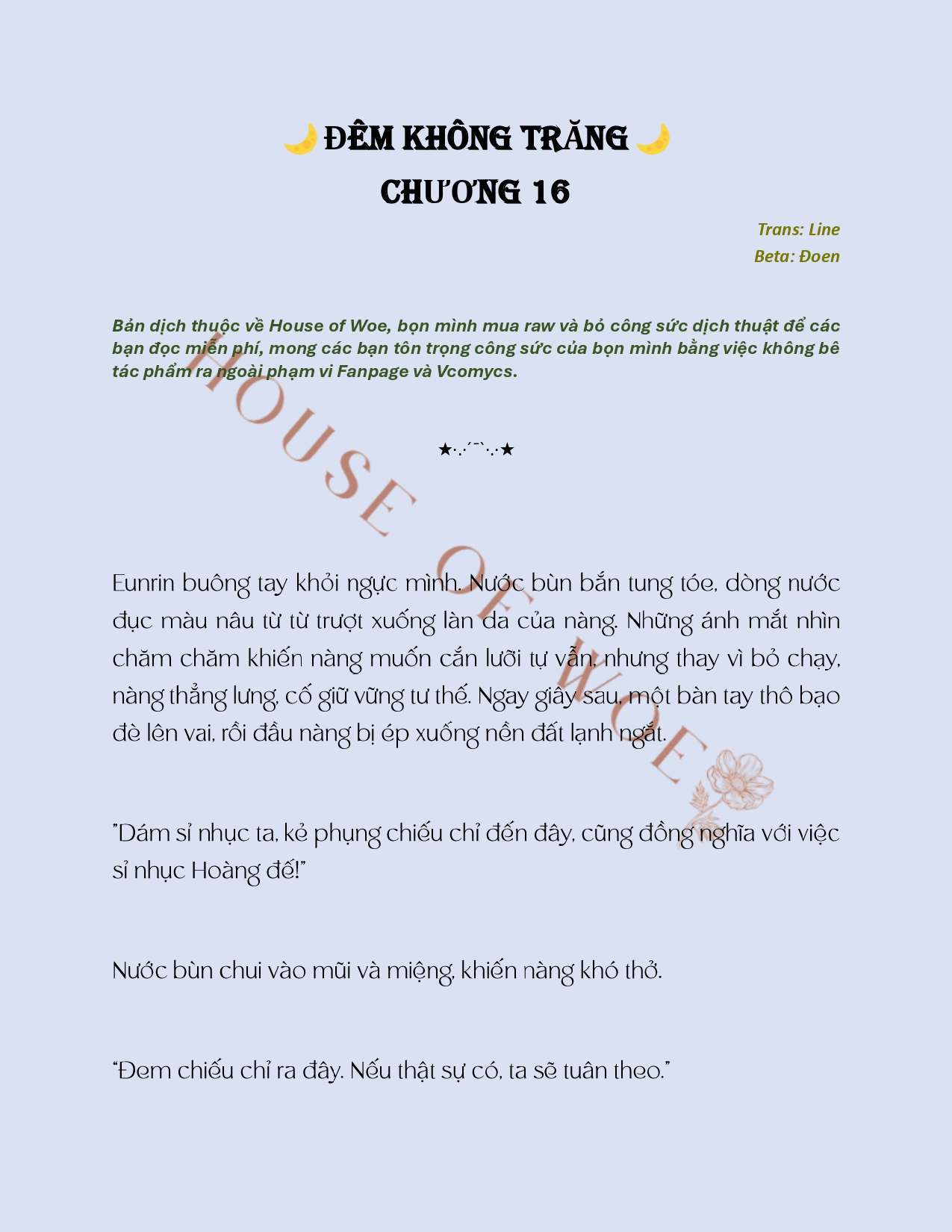 [NOVEL] ĐÊM KHÔNG TRĂNG Chap 16 - Trang 2