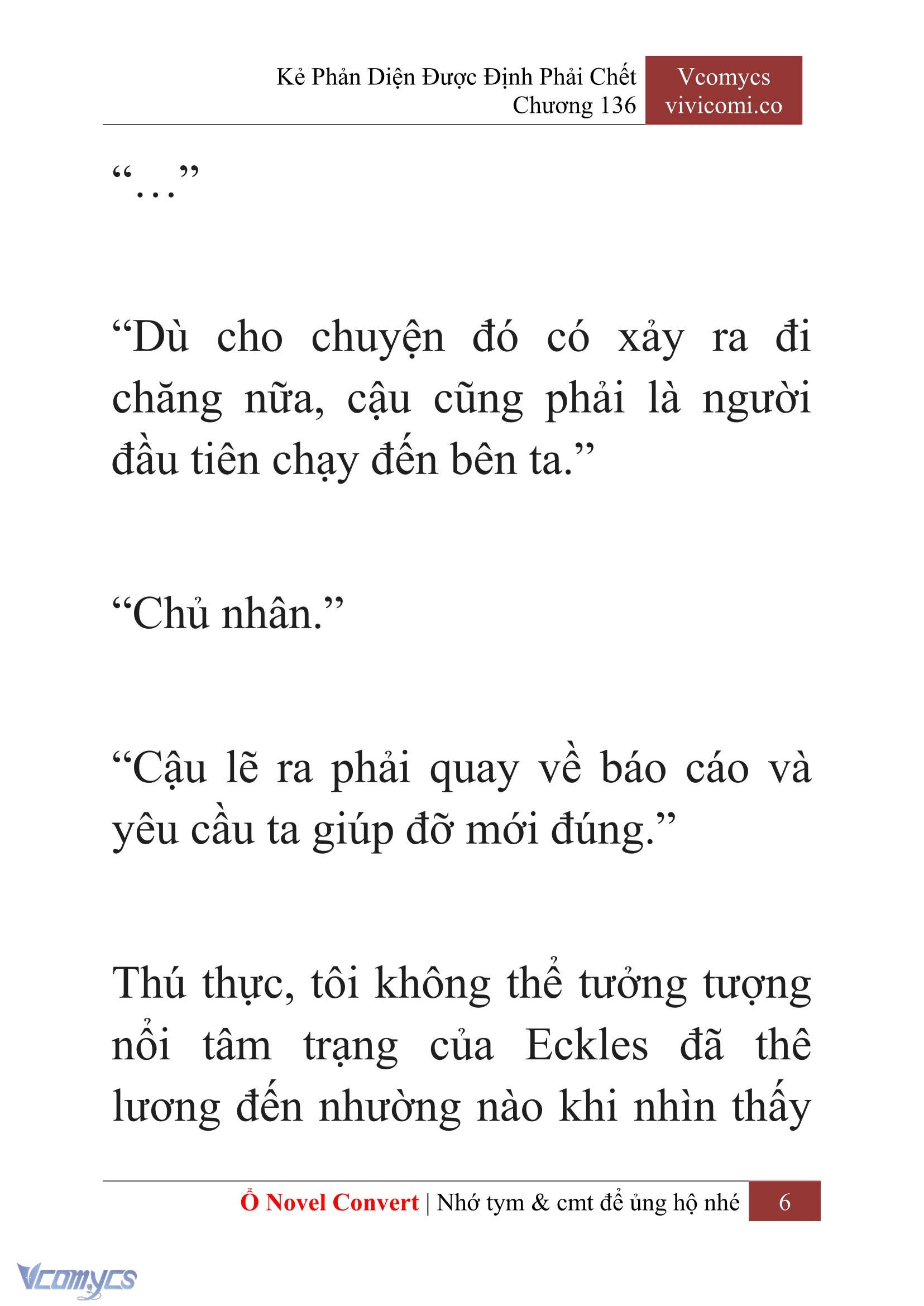 [Novel] Kẻ Phản Diện Được Định Phải Chết Chap 136 - Trang 2