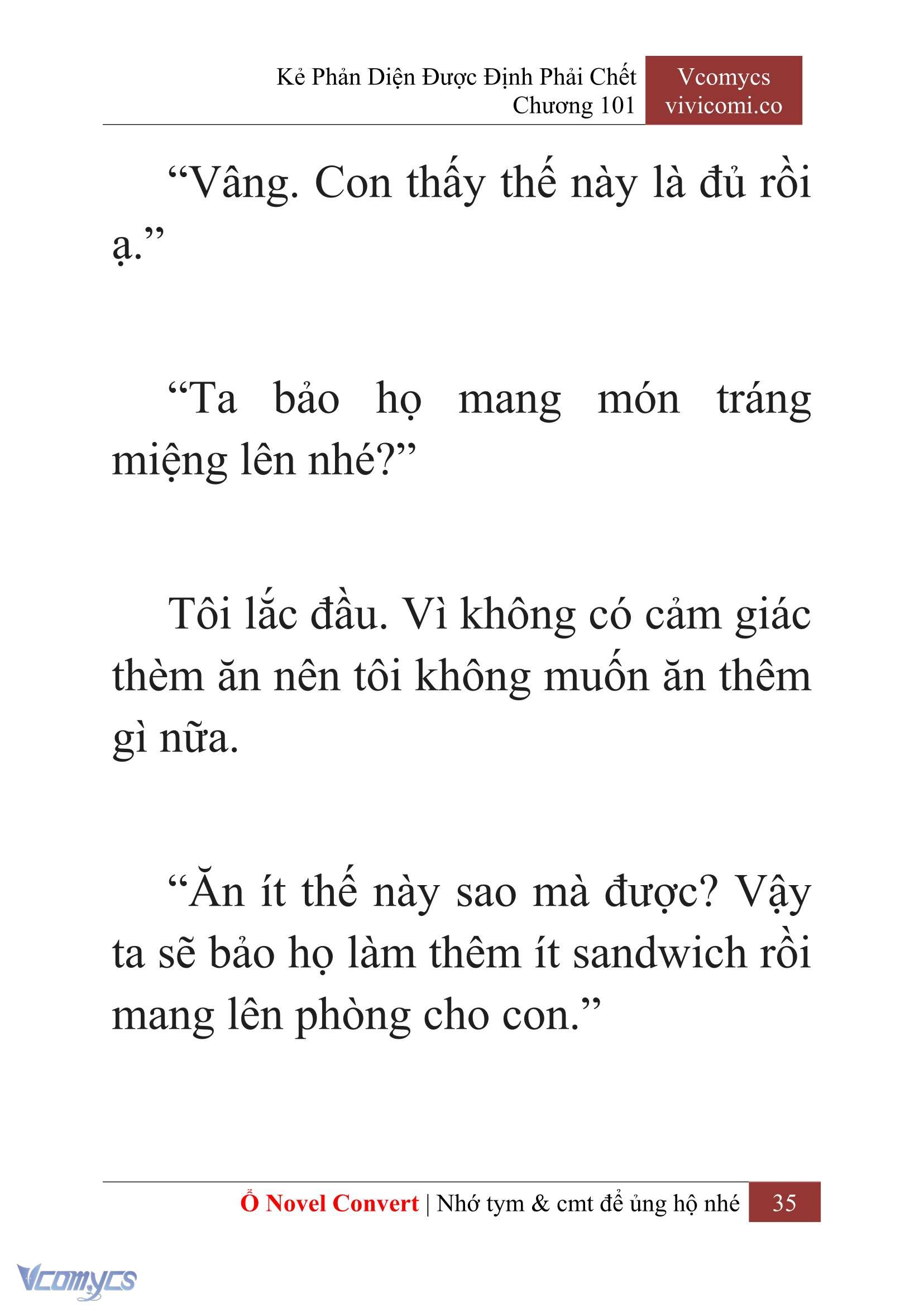 [Novel] Kẻ Phản Diện Được Định Phải Chết Chap 101 - Trang 2