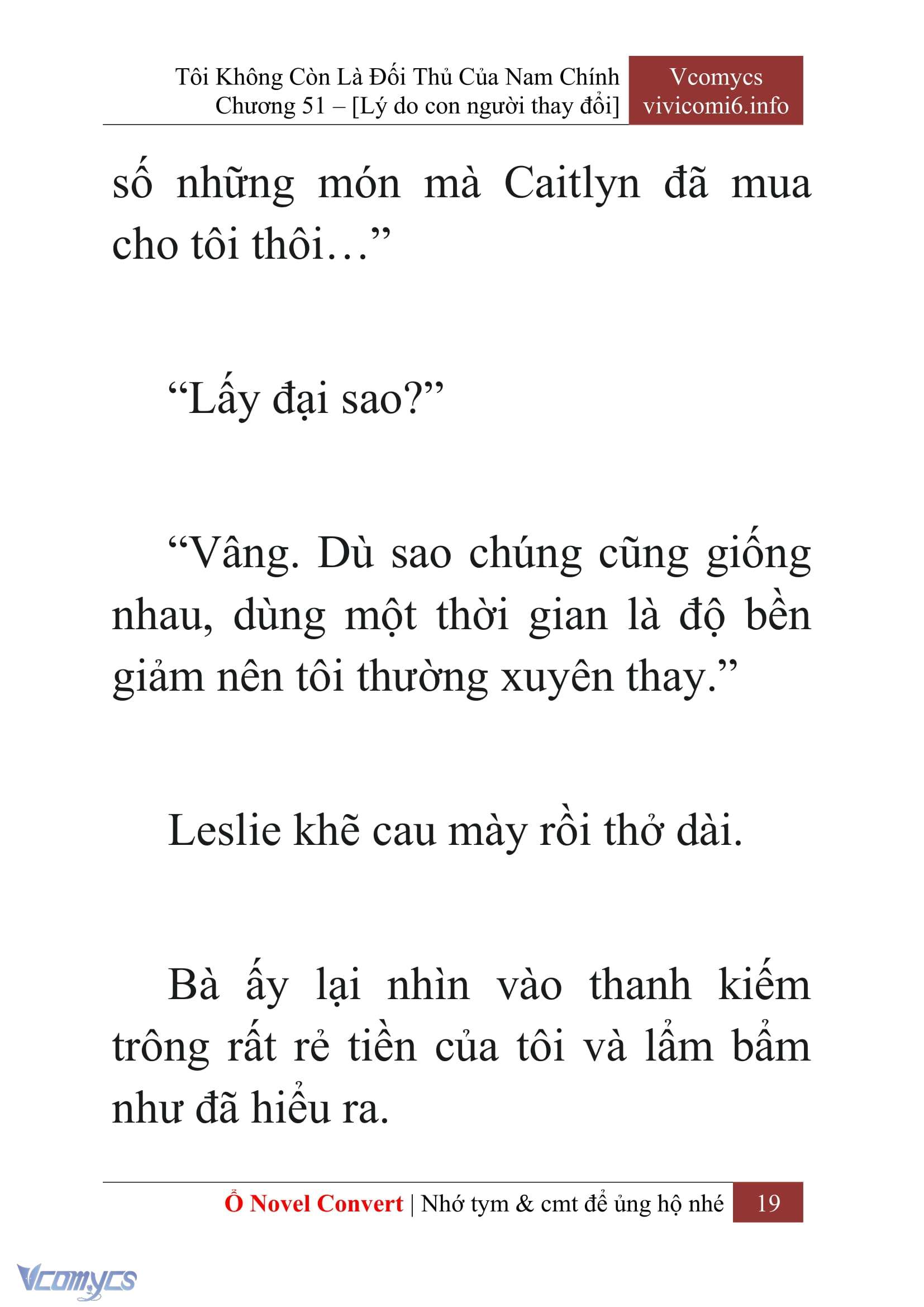 [Novel] Tôi Không Còn Là Đối Thủ Của Nam Chính Chap 51 - Trang 2