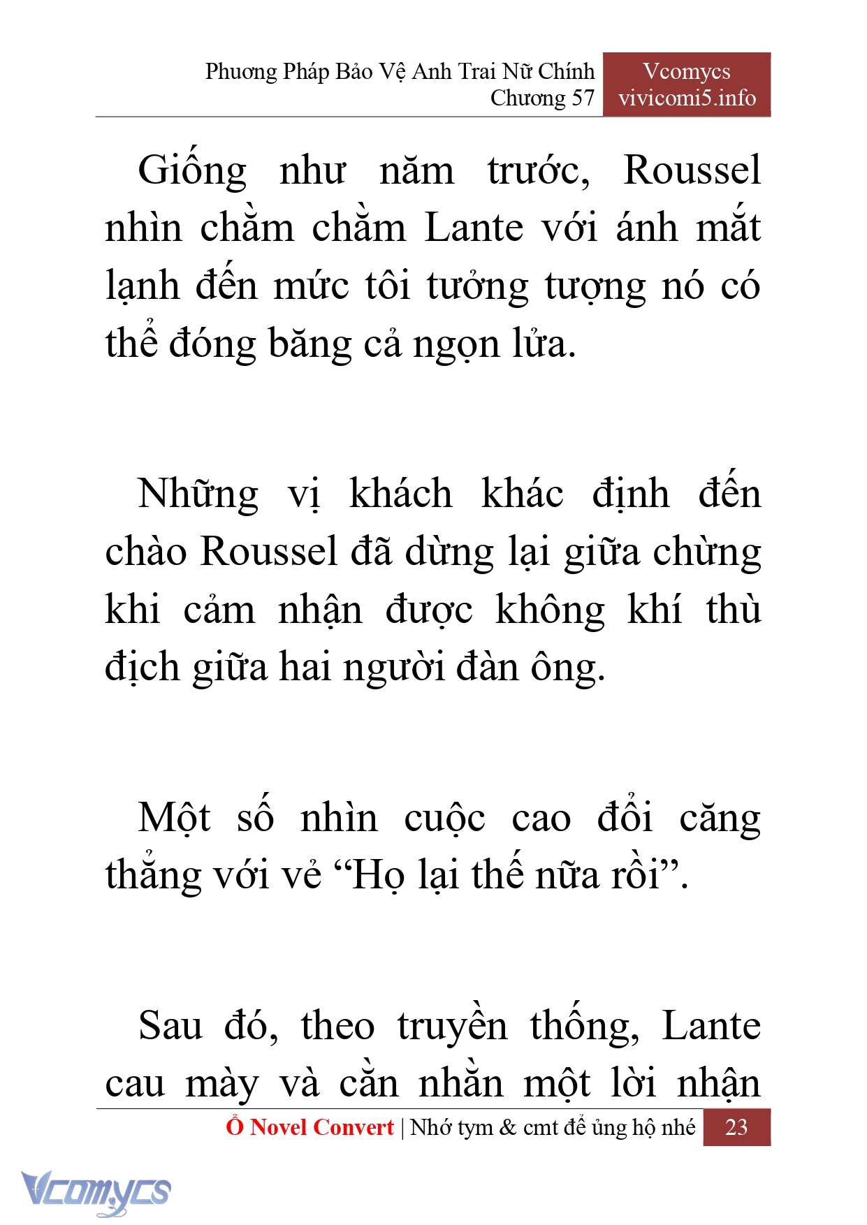 [Novel] Phương Pháp Bảo Vệ Anh Trai Nữ Chính Chap 57 - Trang 2