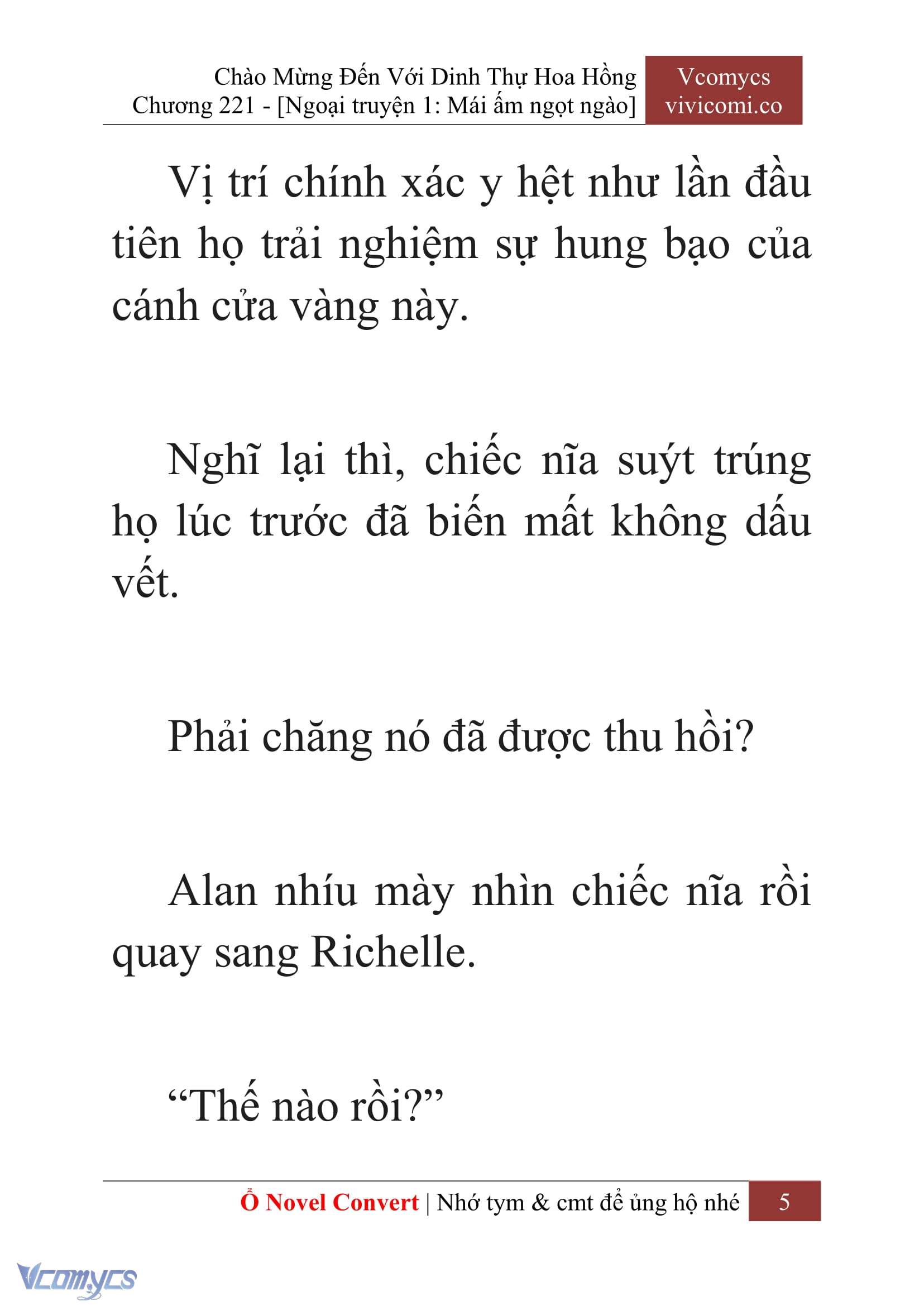 [Novel] Chào Mừng Đến Với Dinh Thự Hoa Hồng Chap 221 - Next Chap 222