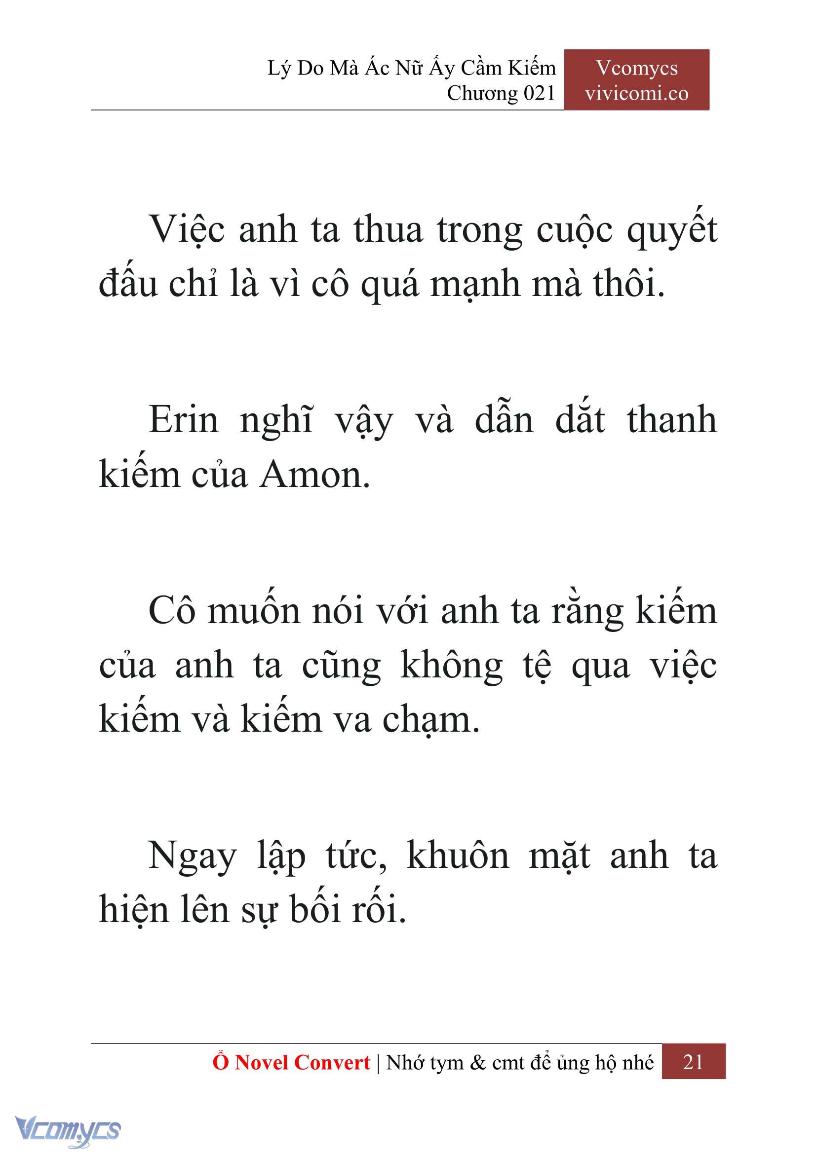 [Novel] Lý Do Mà Ác Nữ Ấy Cầm Kiếm Chap 21 - Trang 2