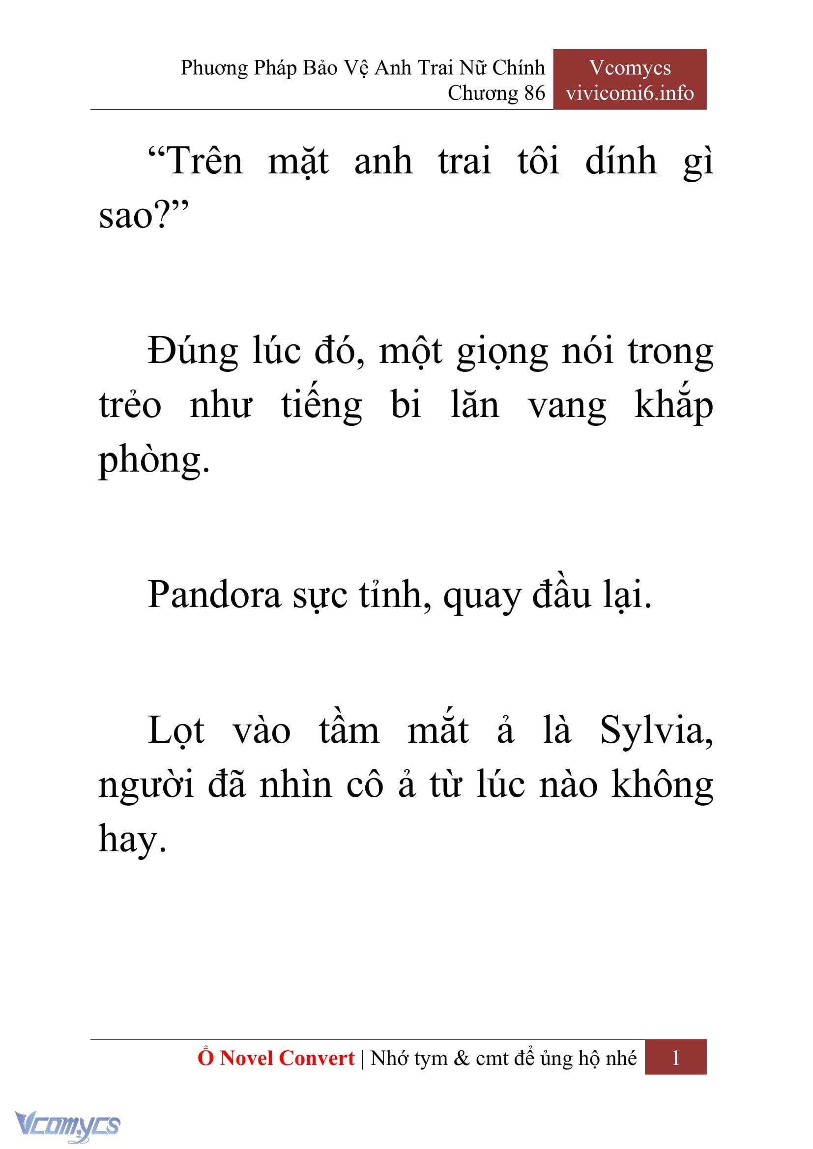 [Novel] Phương Pháp Bảo Vệ Anh Trai Nữ Chính Chap 86 - Trang 2