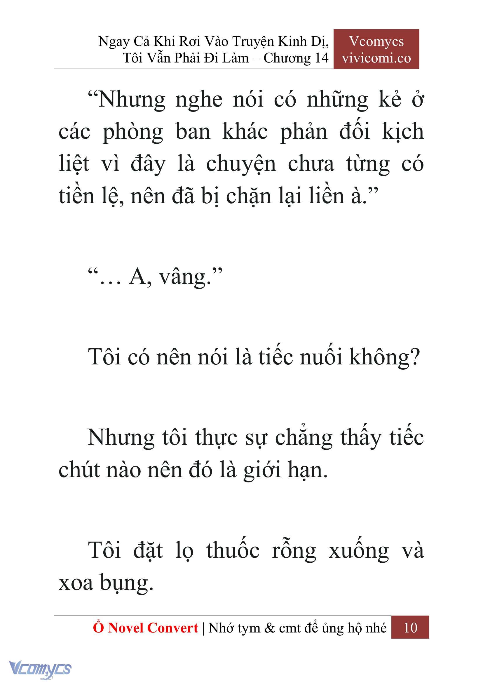 [Novel] Ngay Cả Khi Rơi Vào Truyện Kinh Dị, Tôi Vẫn Phải Đi Làm Chap 14 - Trang 2