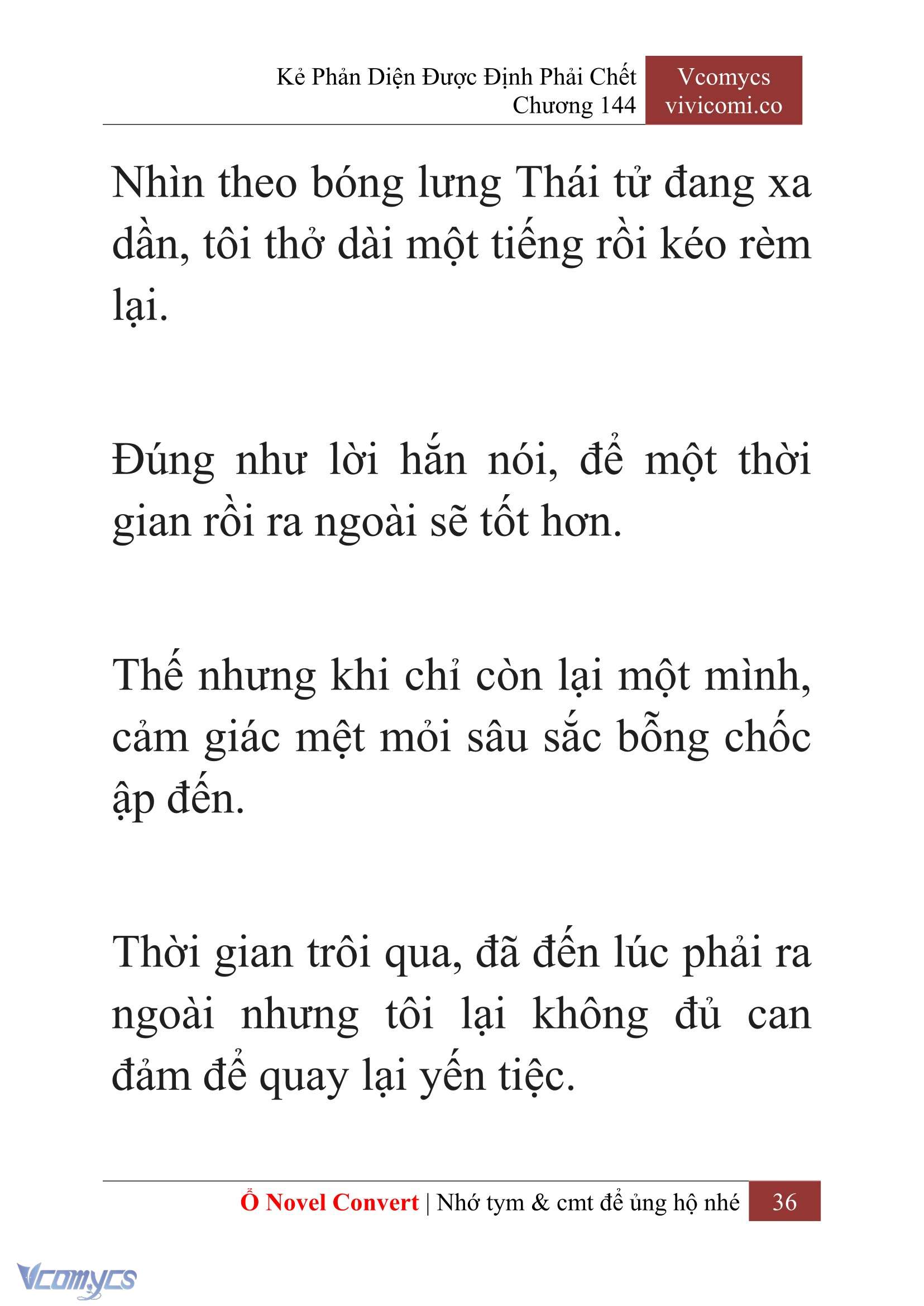 [Novel] Kẻ Phản Diện Được Định Phải Chết Chap 144 - Trang 2