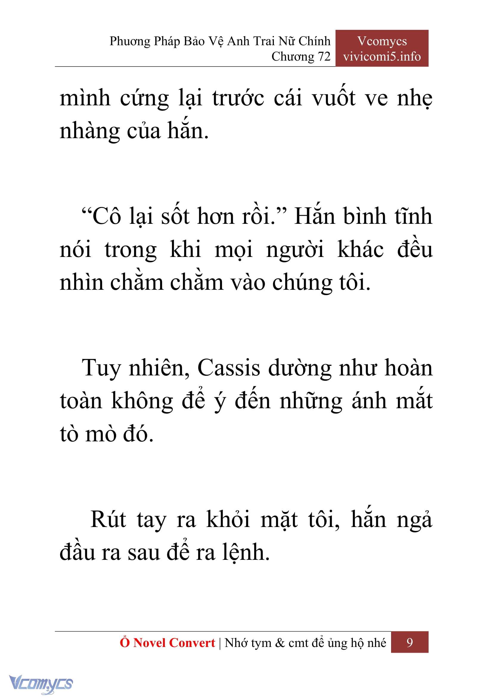 [Novel] Phương Pháp Bảo Vệ Anh Trai Nữ Chính Chap 72 - Trang 2