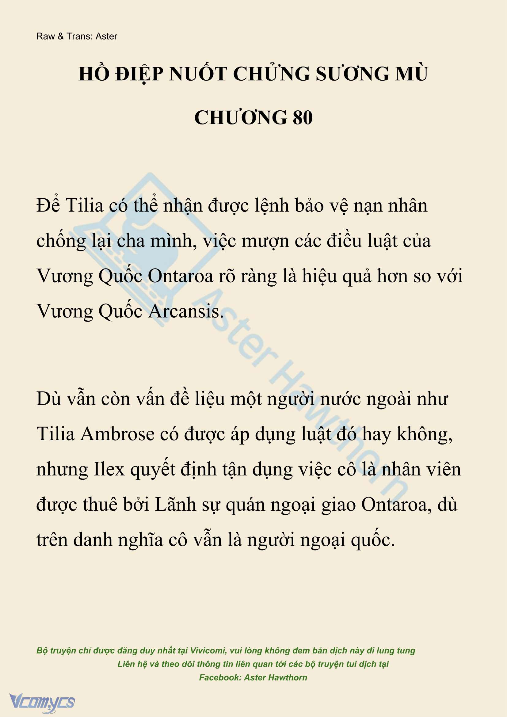 [NOVEL] Hồ Điệp Nuốt Chửng Sương Mù Chap 80 - Trang 2
