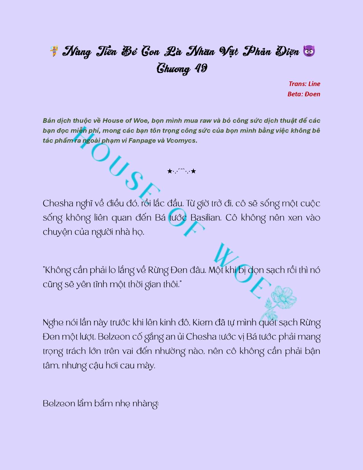 [NOVEL] NÀNG TIÊN BÉ CON LÀ NHÂN VẬT PHẢN DIỆN Chap 49 - Trang 2