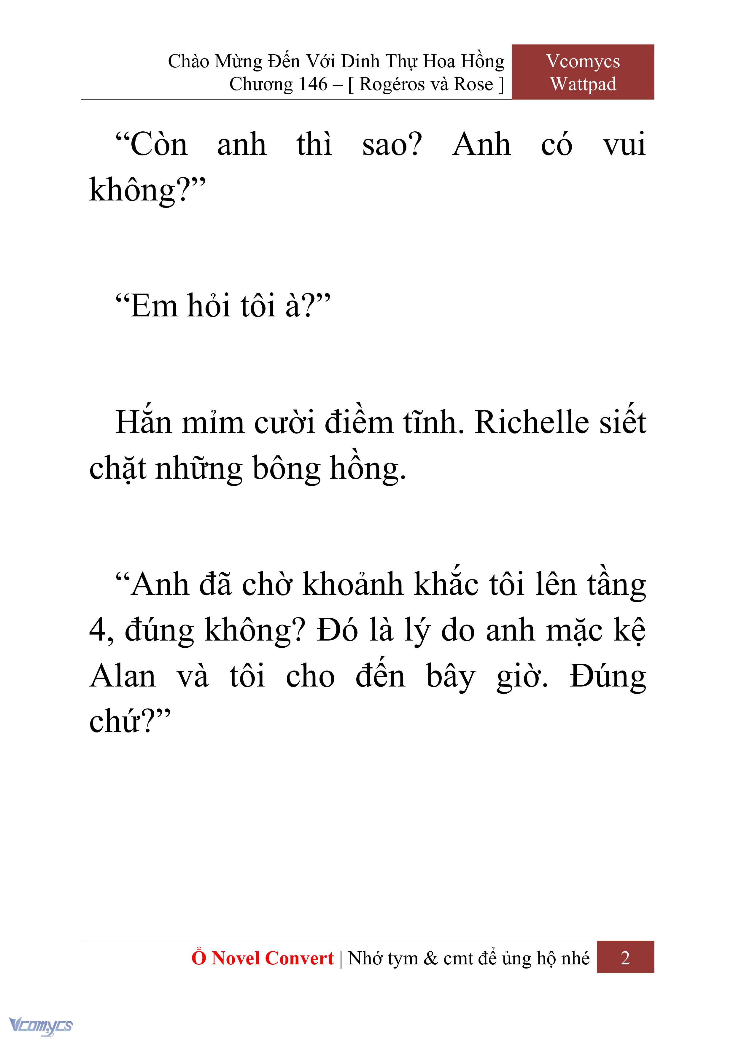 [Novel] Chào Mừng Đến Với Dinh Thự Hoa Hồng Chap 146 - Trang 2