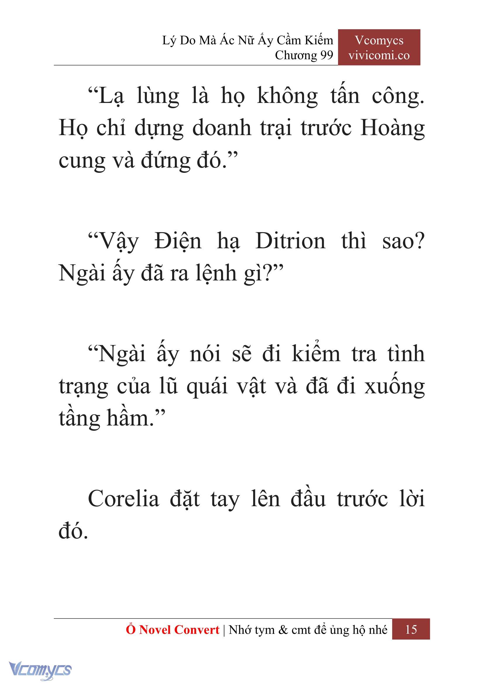 [Novel] Lý Do Mà Ác Nữ Ấy Cầm Kiếm Chap 99 - Next Chap 100