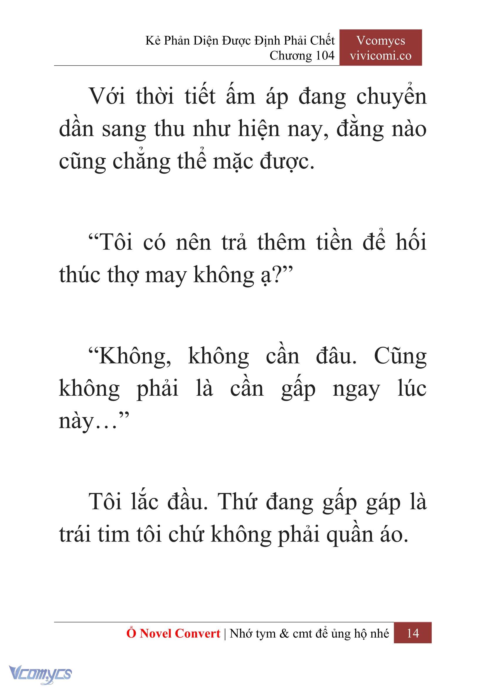 [Novel] Kẻ Phản Diện Được Định Phải Chết Chap 104 - Trang 2