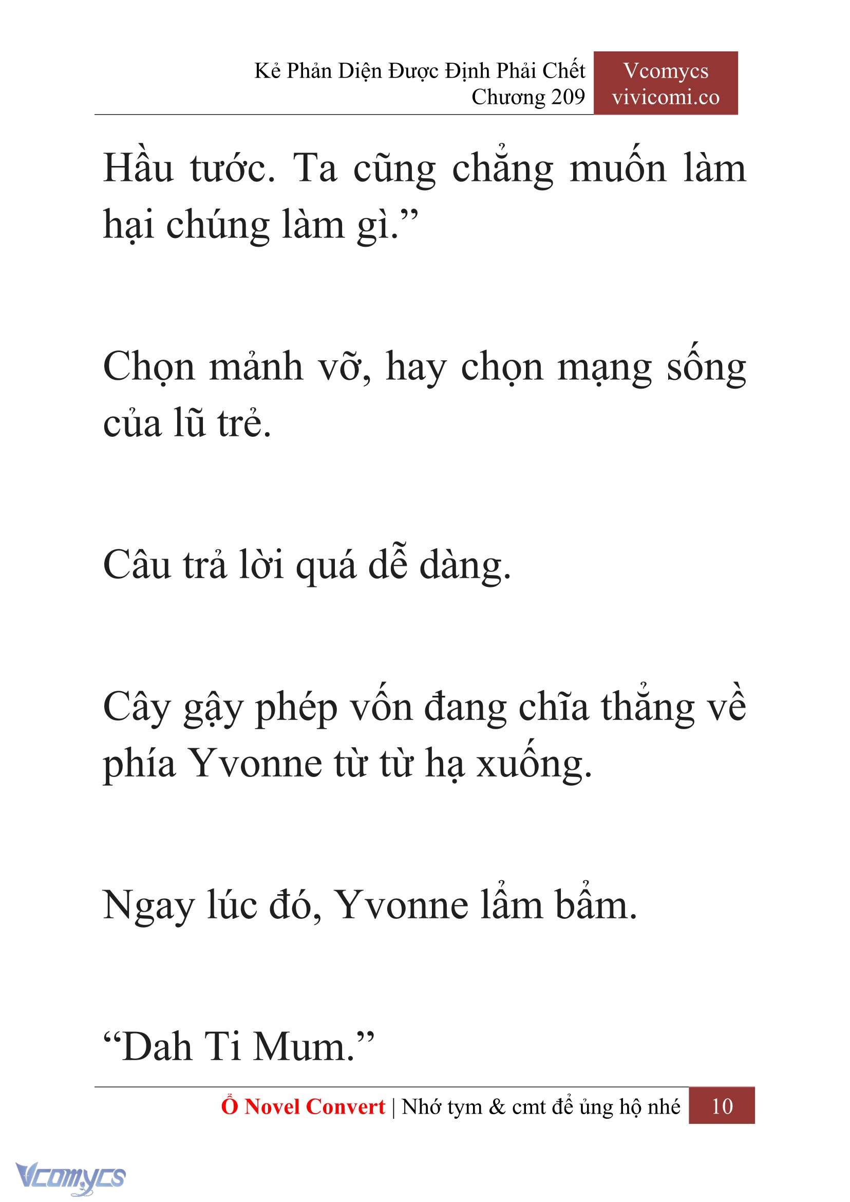 [Novel] Kẻ Phản Diện Được Định Phải Chết Chap 209 - Next Chap 210