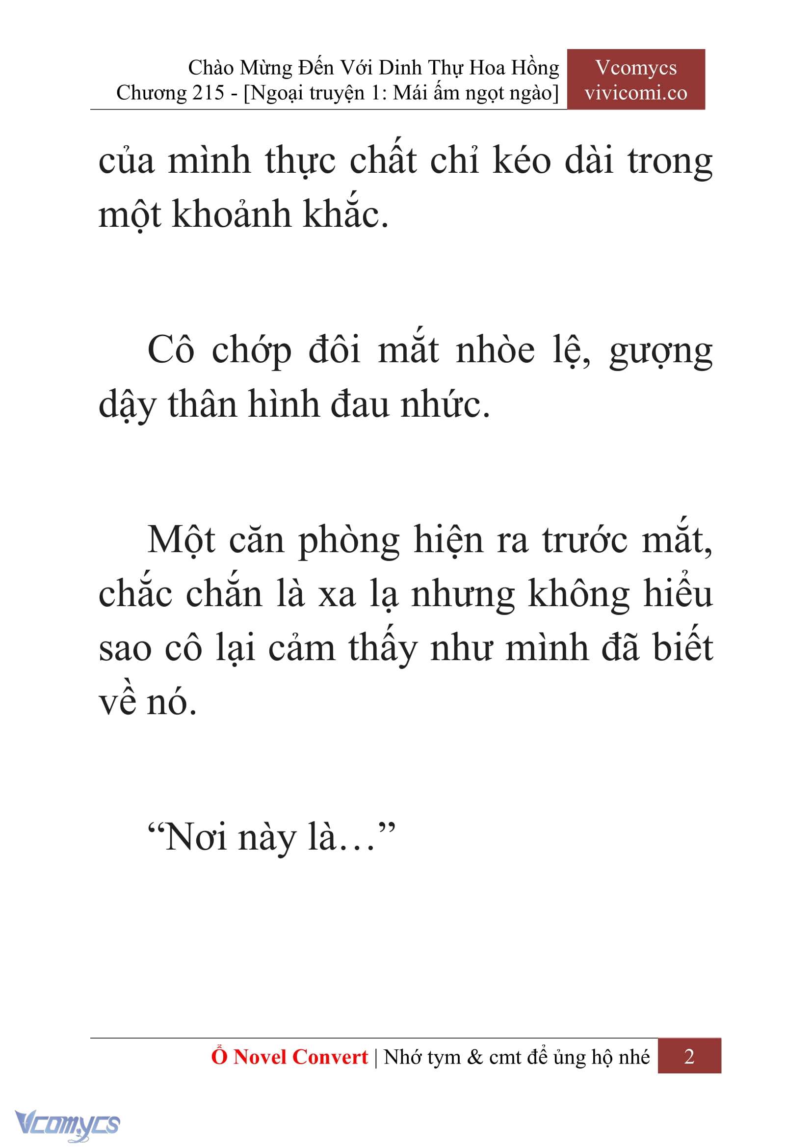 [Novel] Chào Mừng Đến Với Dinh Thự Hoa Hồng Chap 215 - Trang 2