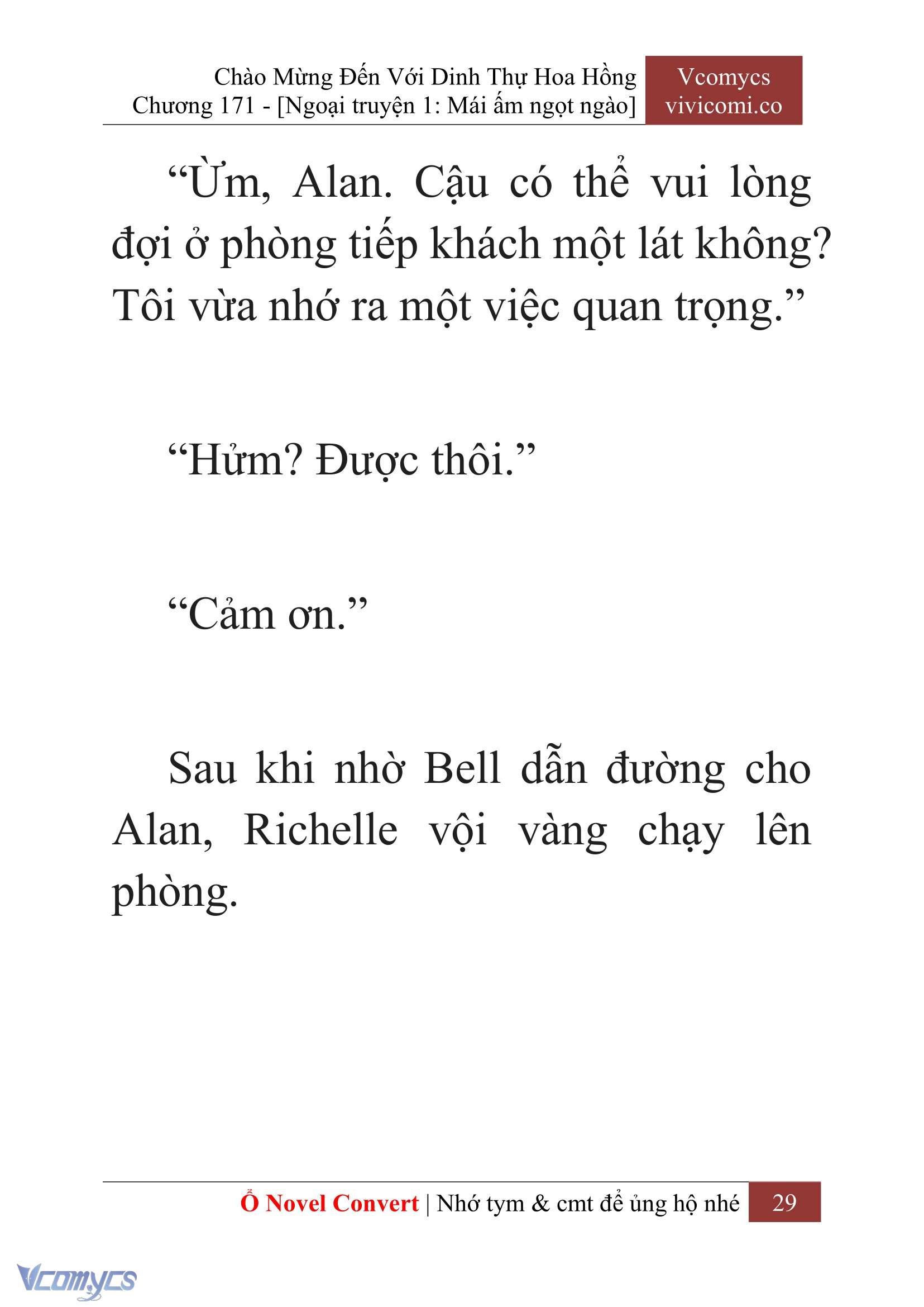 [Novel] Chào Mừng Đến Với Dinh Thự Hoa Hồng Chap 171 - Trang 2