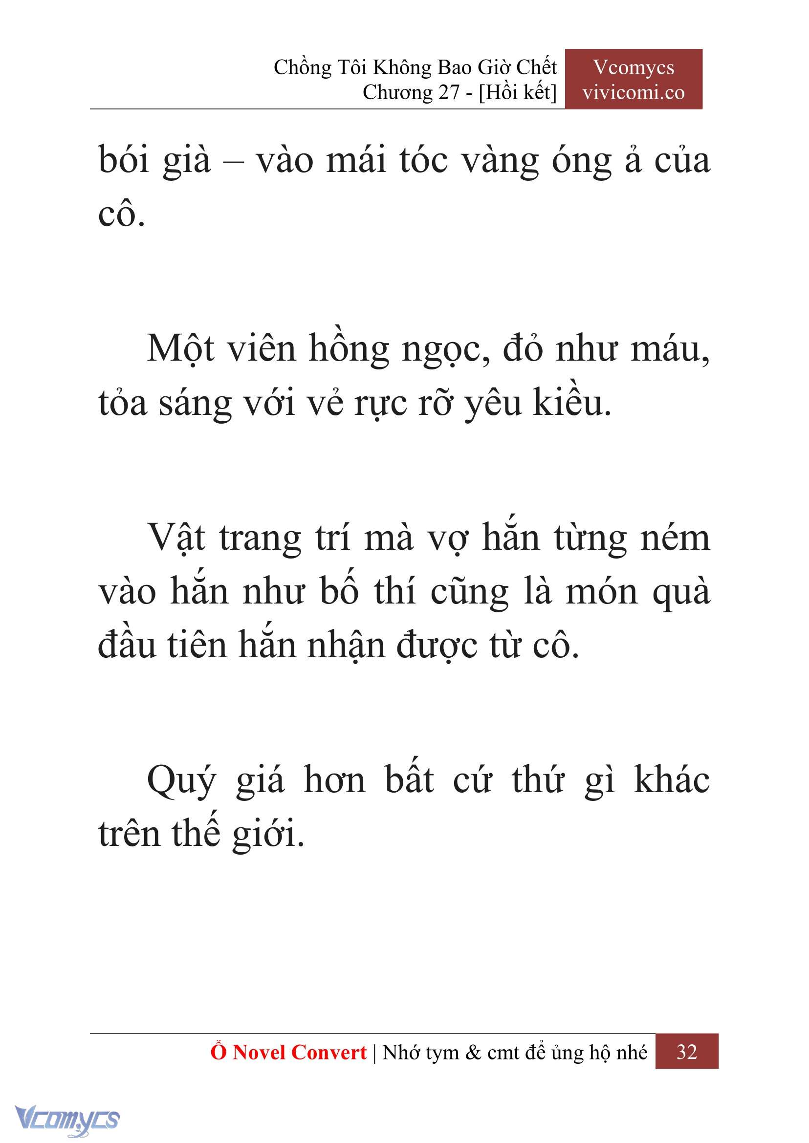 [Novel] Chồng Tôi Không Bao Giờ Chết Chap 27 - Trang 2