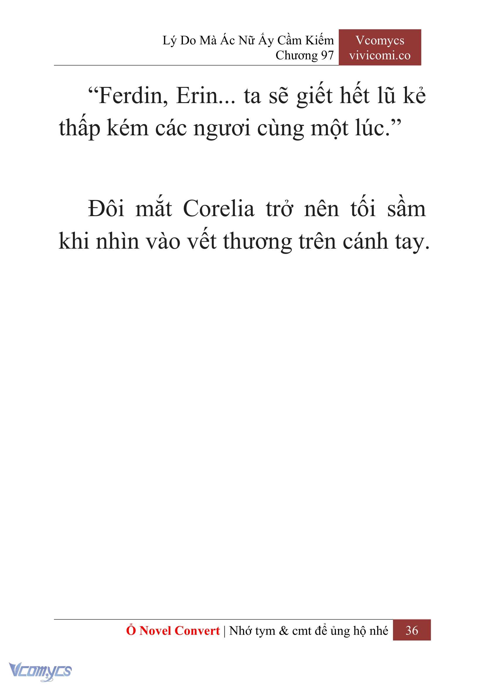 [Novel] Lý Do Mà Ác Nữ Ấy Cầm Kiếm Chap 97 - Next Chap 98