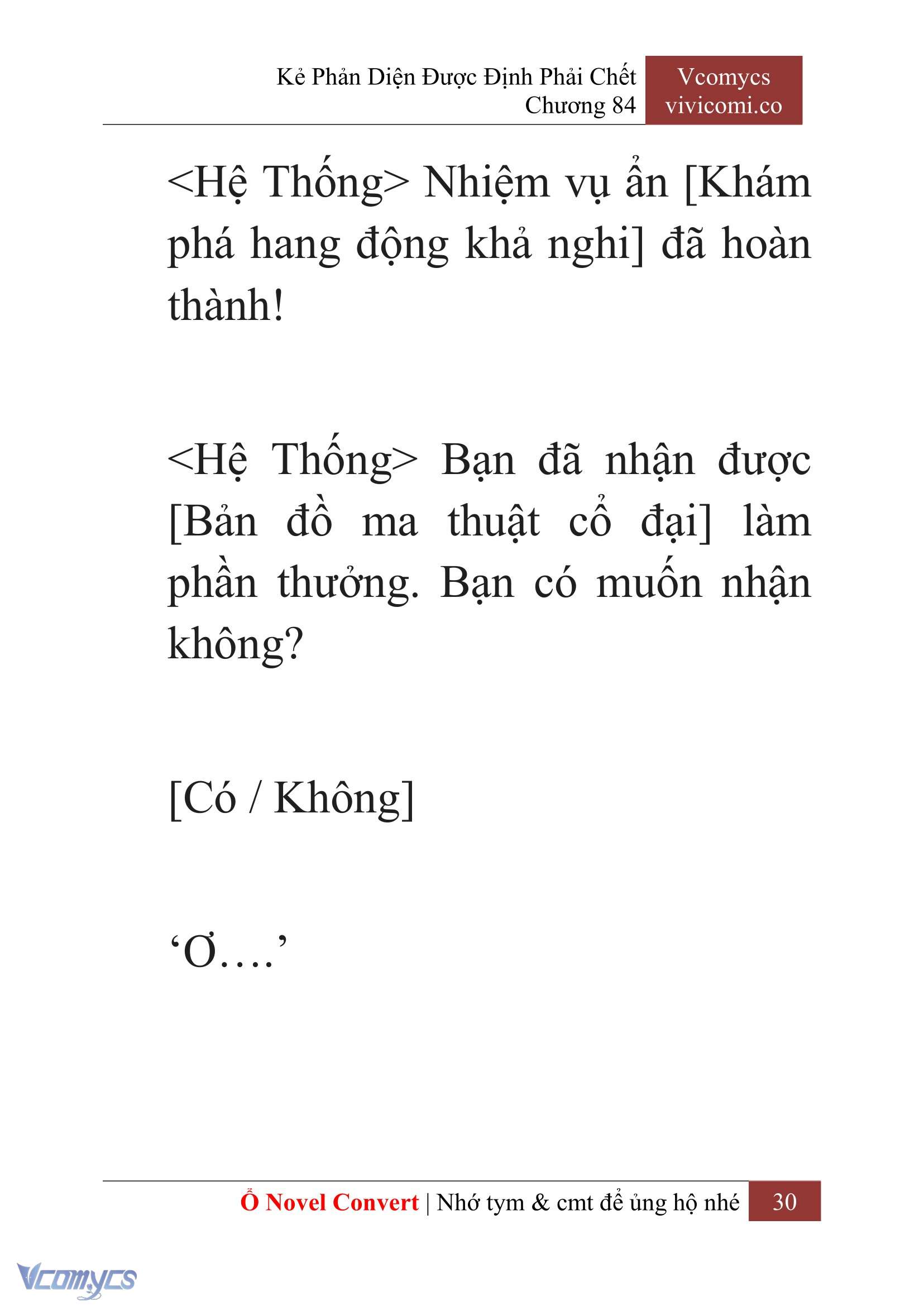 [Novel] Kẻ Phản Diện Được Định Phải Chết Chap 84 - Trang 2