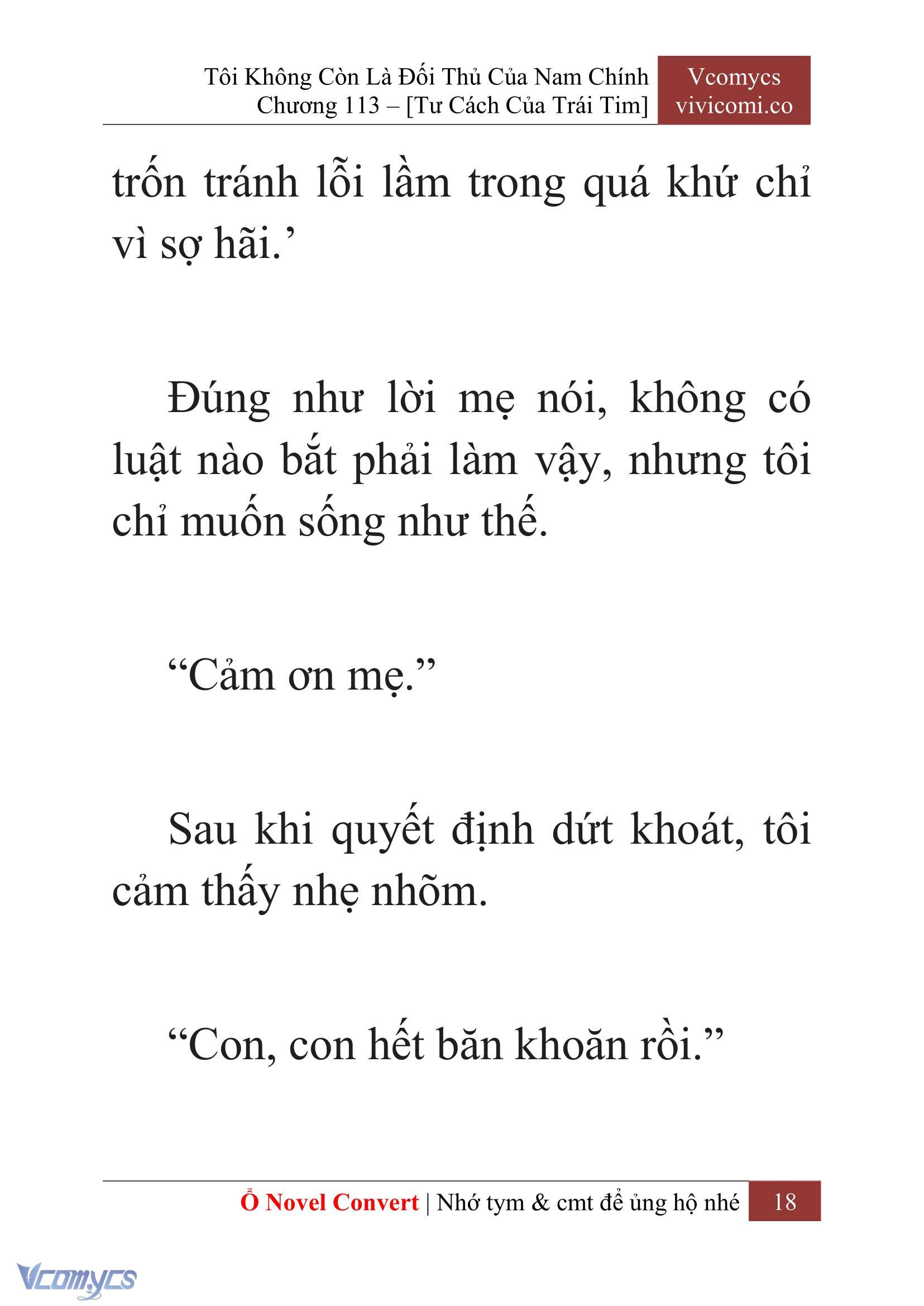 [Novel] Tôi Không Còn Là Đối Thủ Của Nam Chính Chap 113 - Trang 2