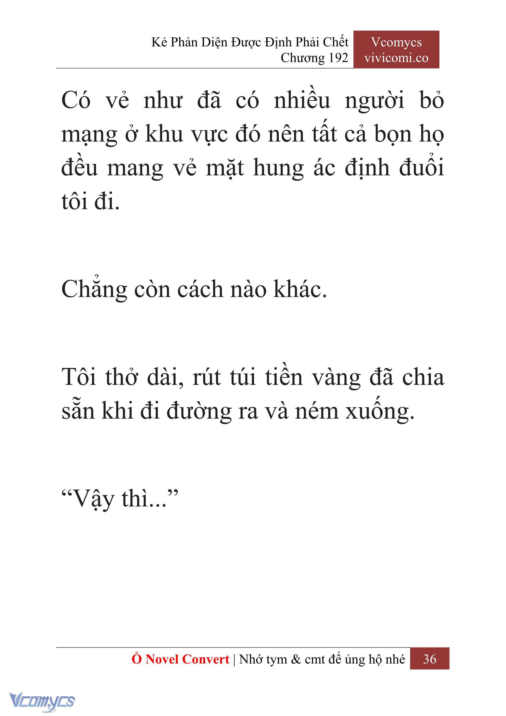 [Novel] Kẻ Phản Diện Được Định Phải Chết Chap 192 - Trang 2