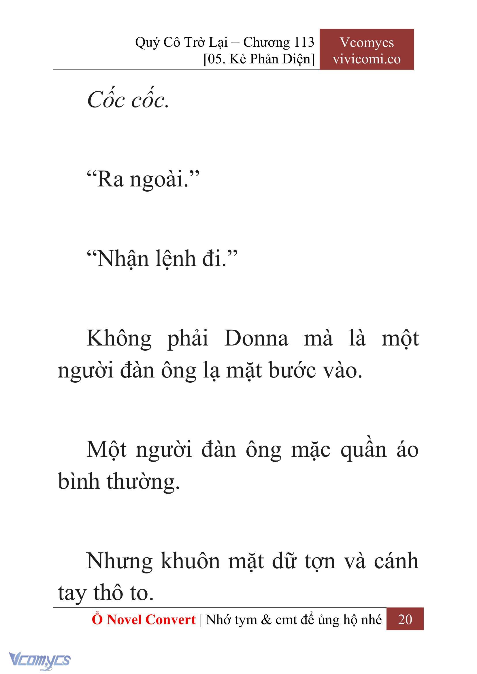 [Novel] Quý Cô Trở Lại Chap 113 - Trang 2