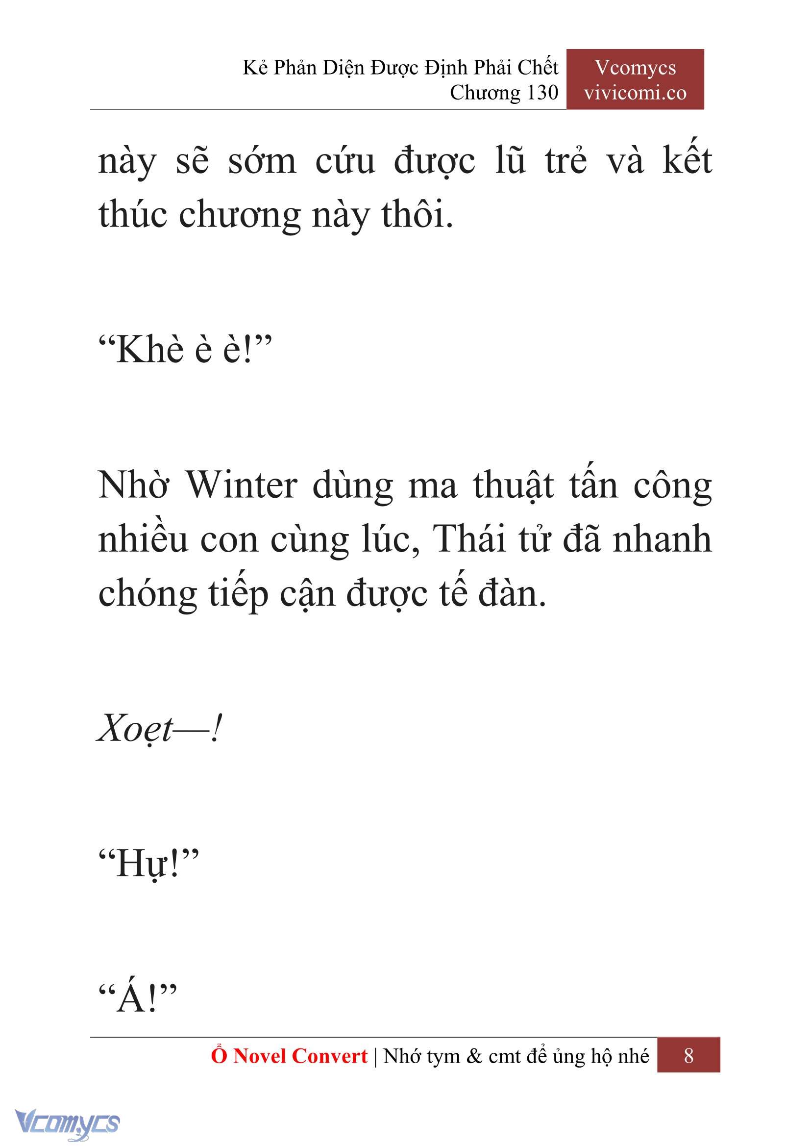 [Novel] Kẻ Phản Diện Được Định Phải Chết Chap 130 - Trang 2