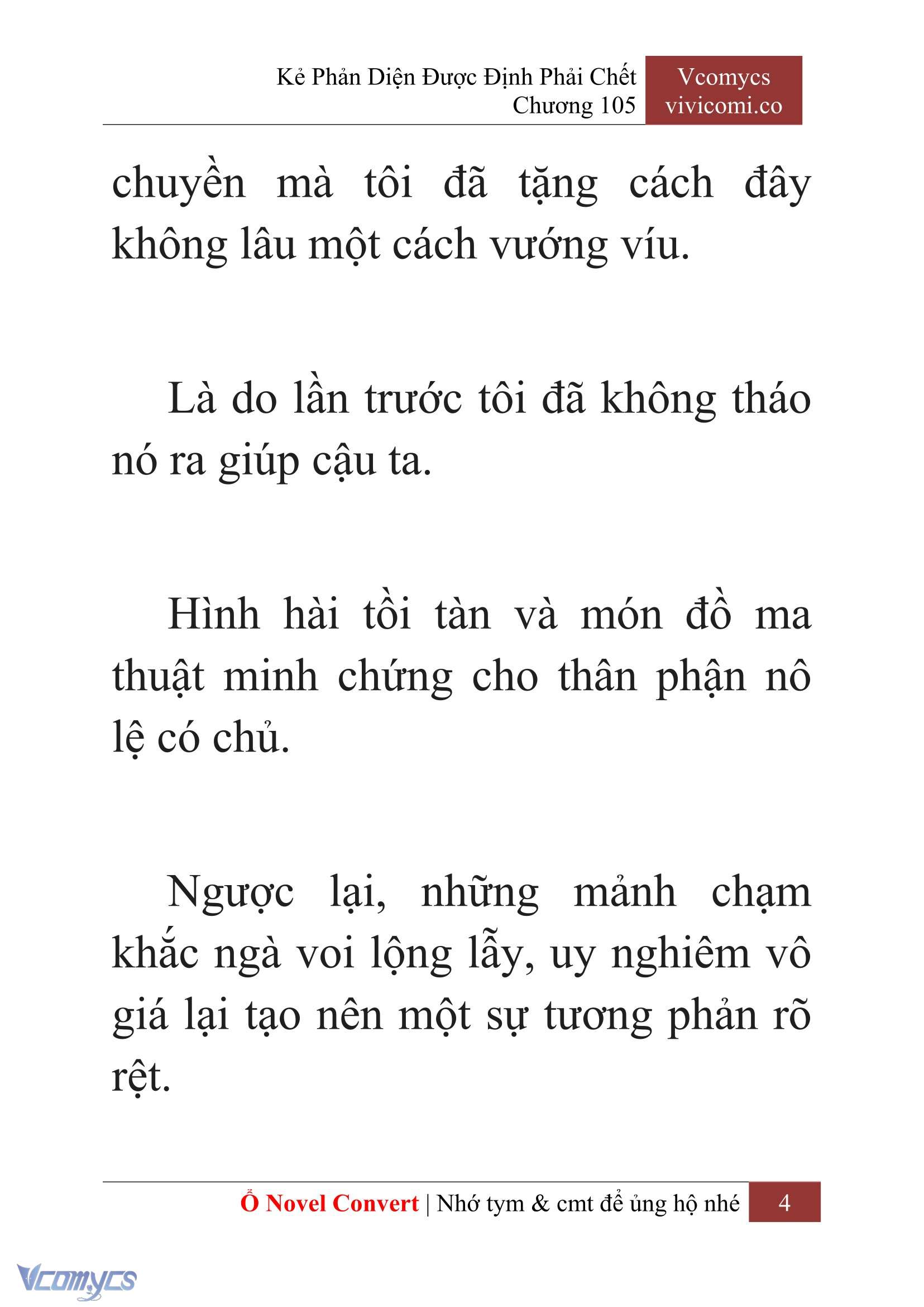 [Novel] Kẻ Phản Diện Được Định Phải Chết Chap 105 - Next Chap 106