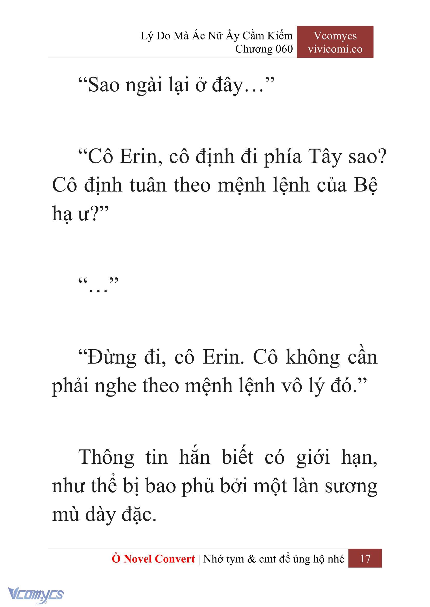 [Novel] Lý Do Mà Ác Nữ Ấy Cầm Kiếm Chap 60 - Next Chap 61