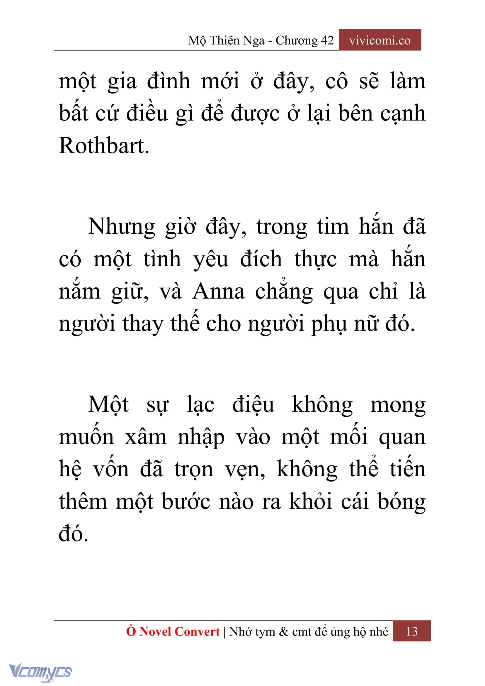 [Novel] Mộ Thiên Nga Chap 42 - Trang 2