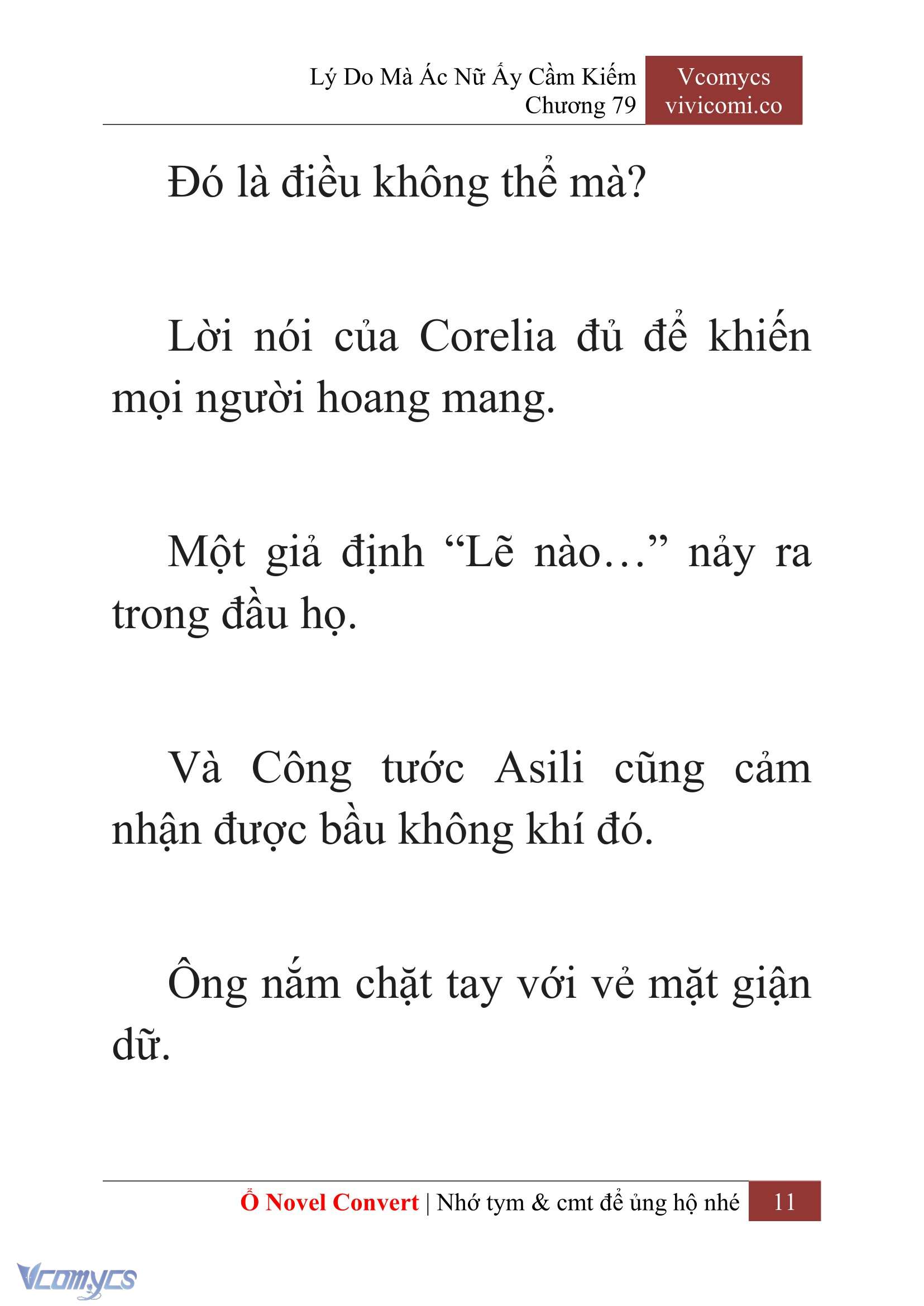 [Novel] Lý Do Mà Ác Nữ Ấy Cầm Kiếm Chap 79 - Next Chap 80