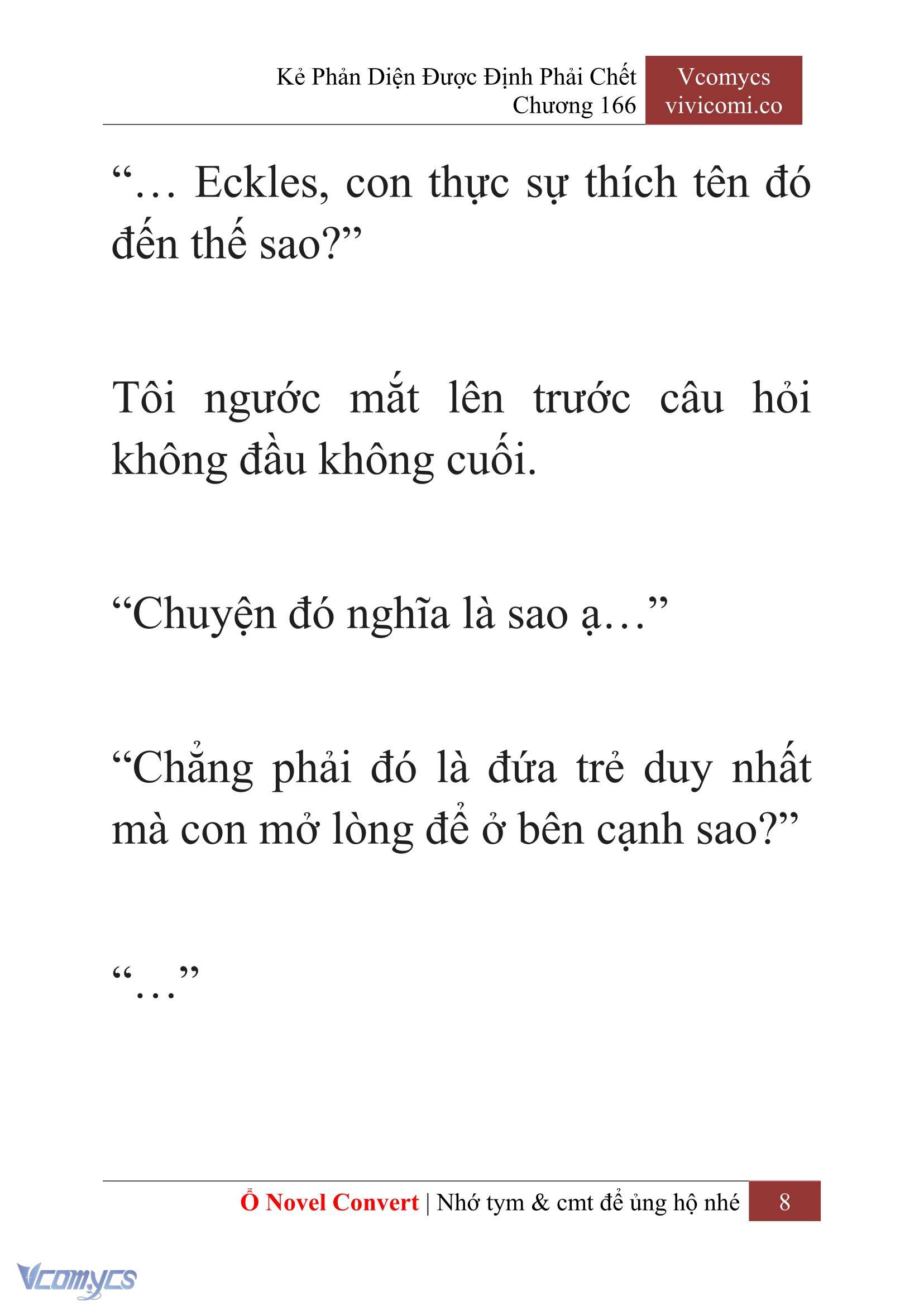[Novel] Kẻ Phản Diện Được Định Phải Chết Chap 166 - Trang 2
