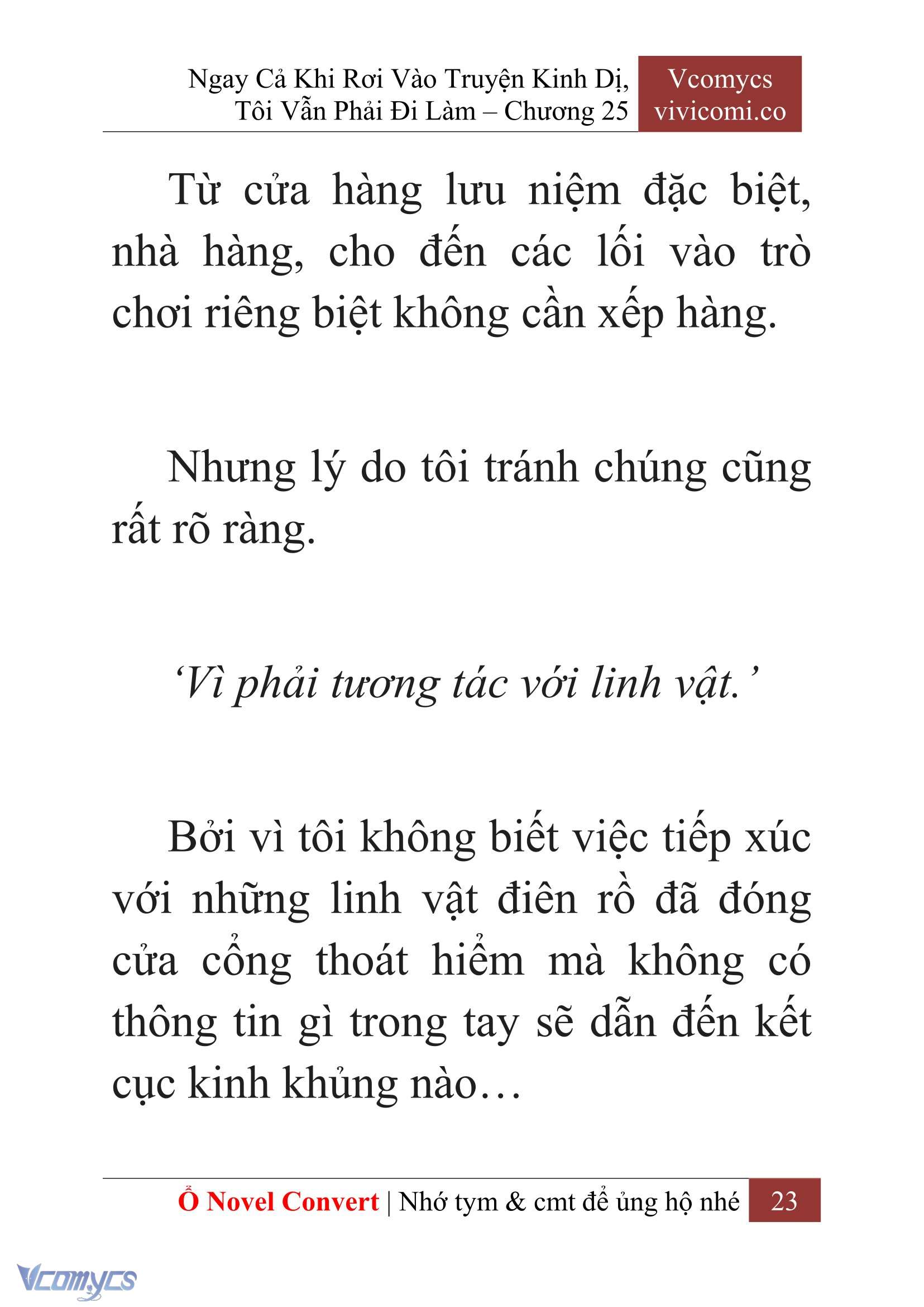 [Novel] Ngay Cả Khi Rơi Vào Truyện Kinh Dị, Tôi Vẫn Phải Đi Làm Chap 25 - Trang 2