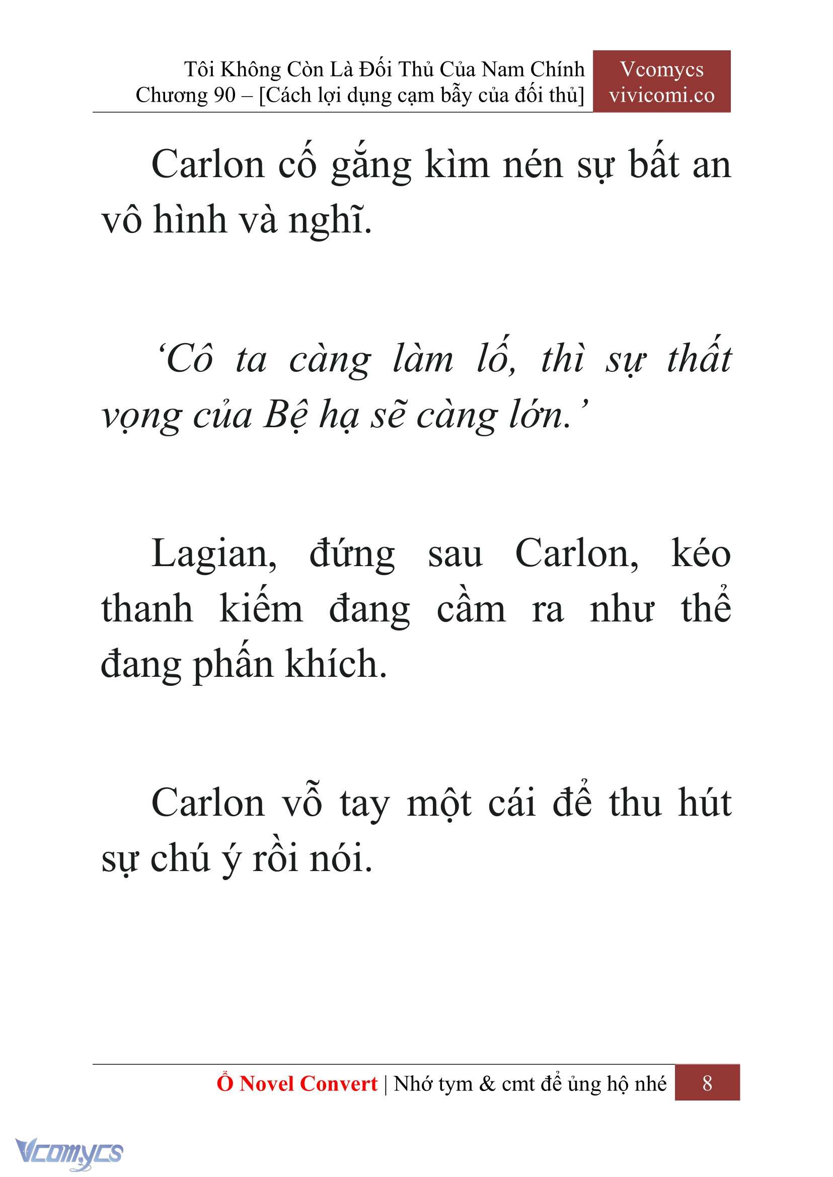 [Novel] Tôi Không Còn Là Đối Thủ Của Nam Chính Chap 90 - Trang 2
