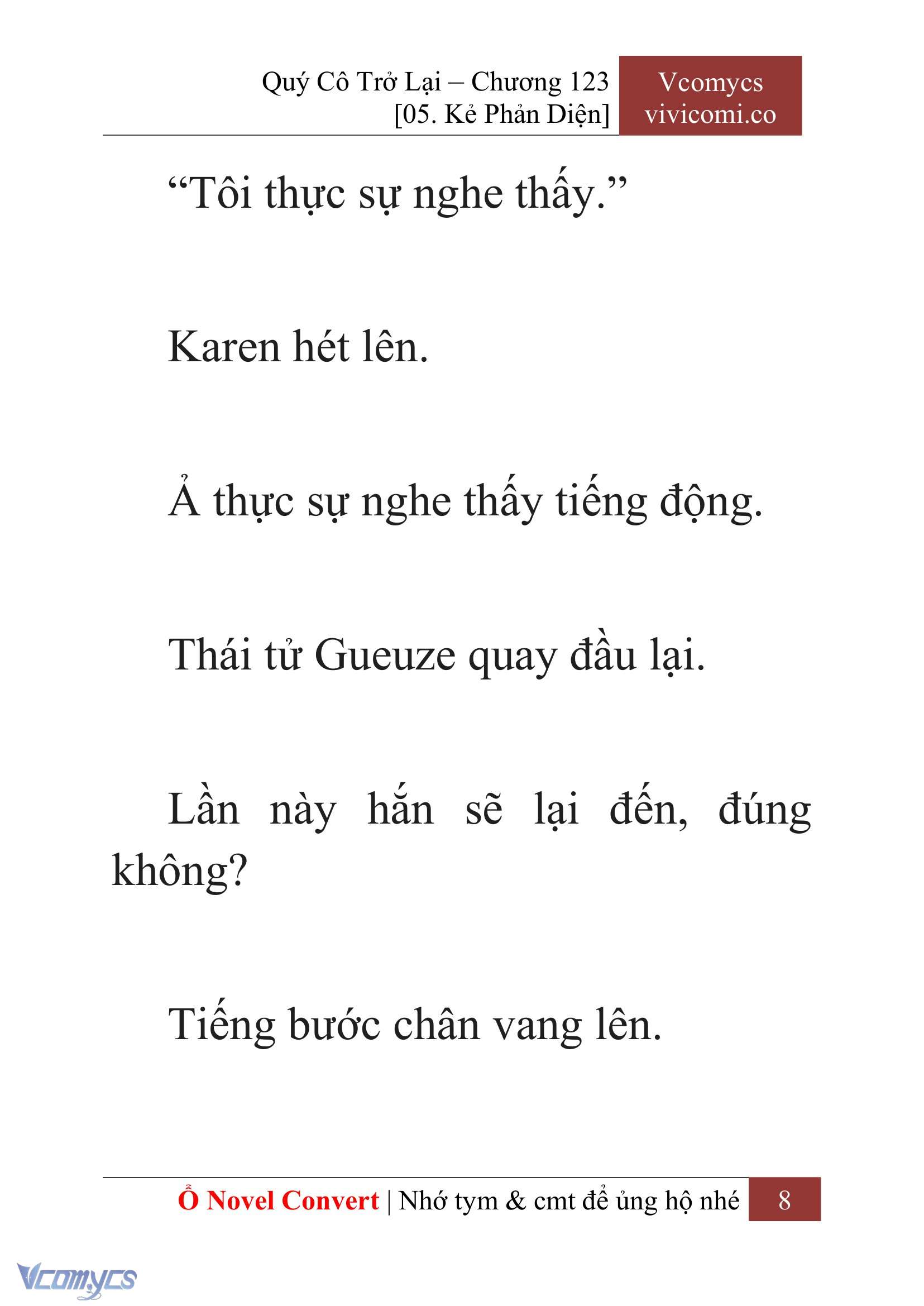 [Novel] Quý Cô Trở Lại Chap 123 - Trang 2