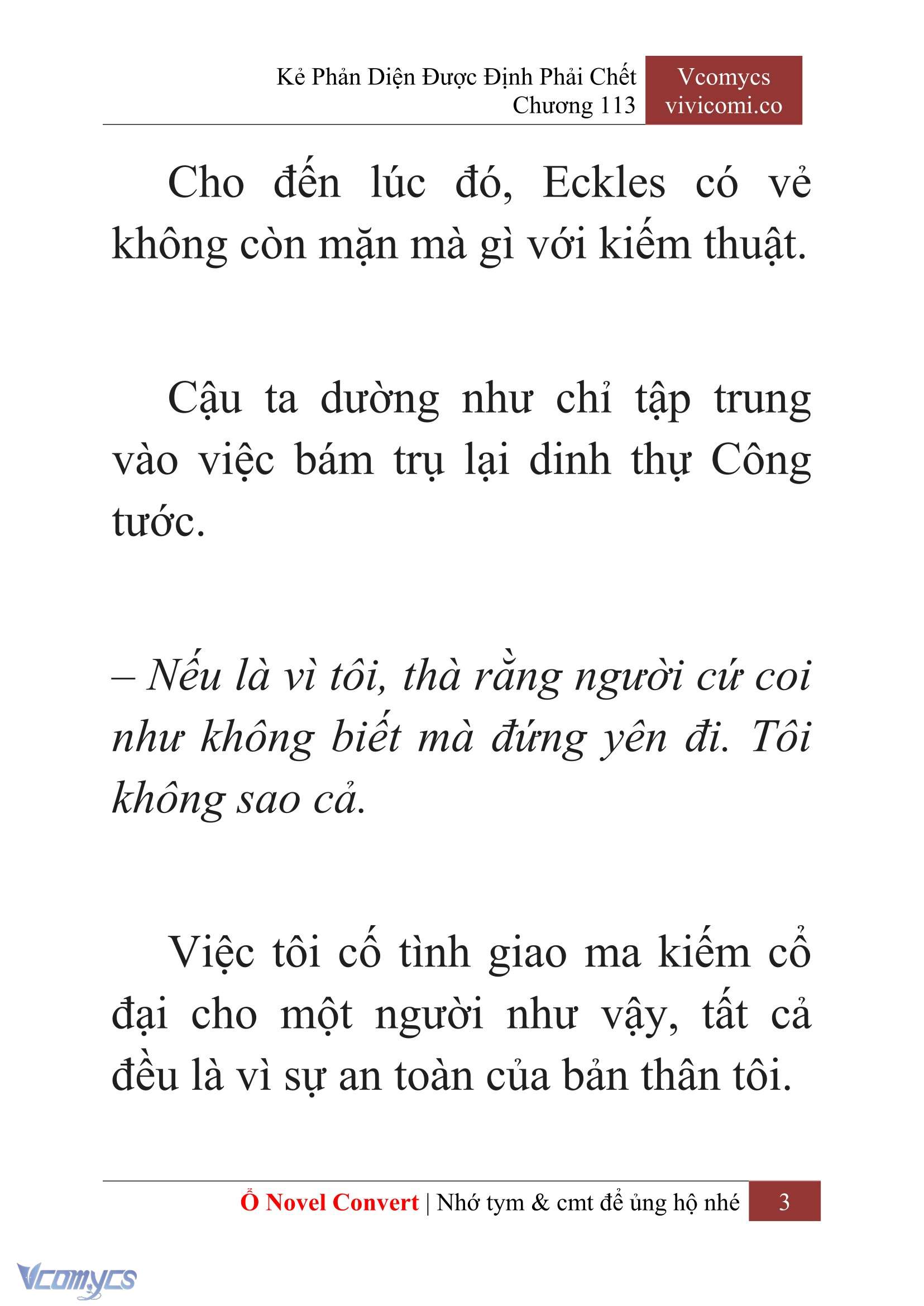 [Novel] Kẻ Phản Diện Được Định Phải Chết Chap 113 - Next Chap 114