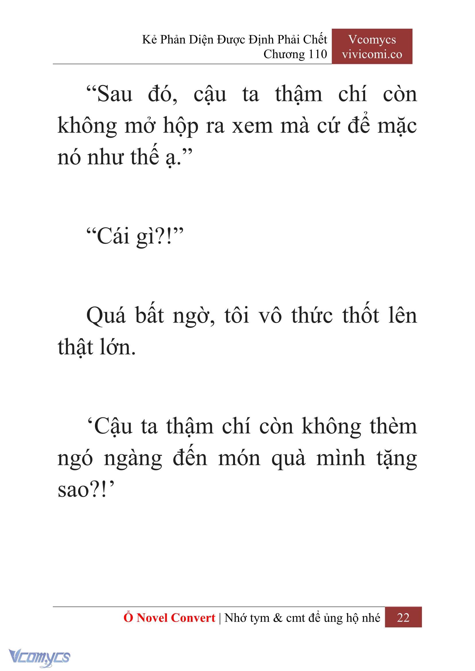 [Novel] Kẻ Phản Diện Được Định Phải Chết Chap 110 - Next Chap 111